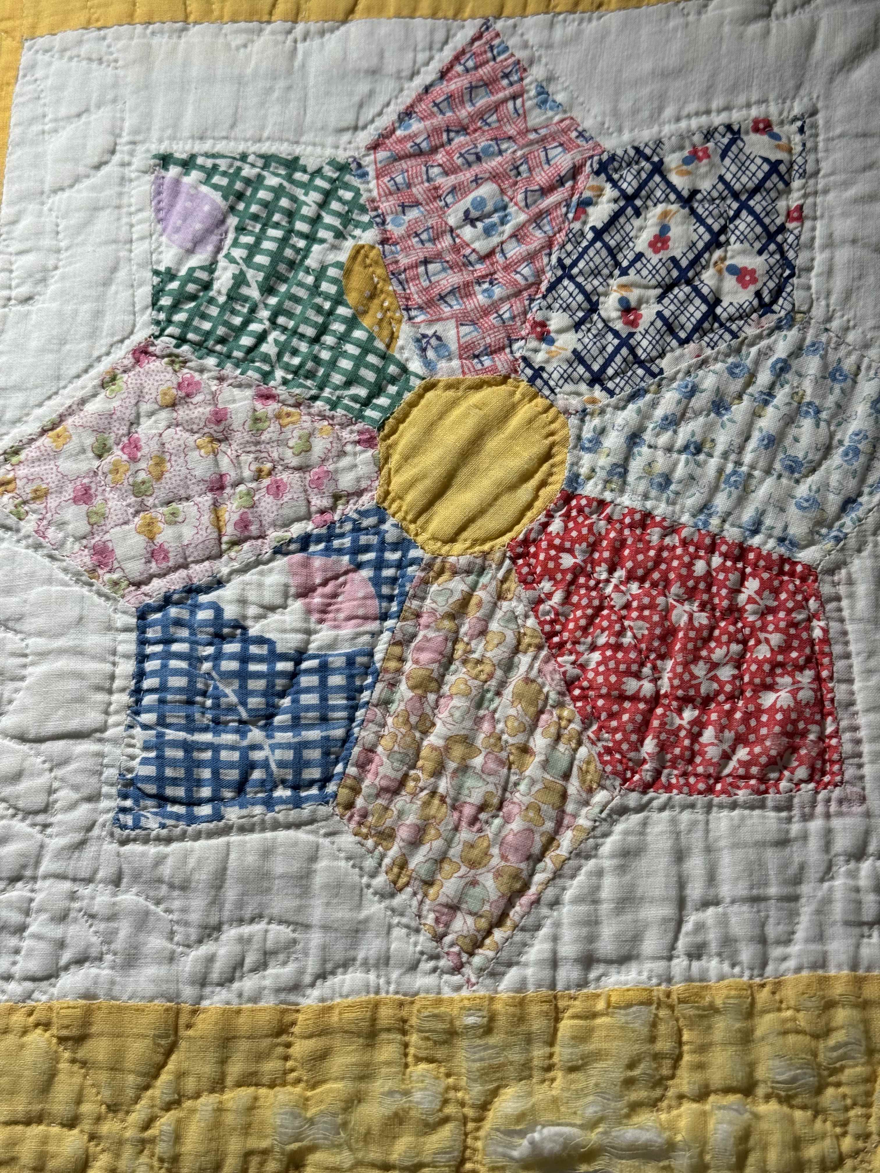 Vintage Quilt Dresden Star