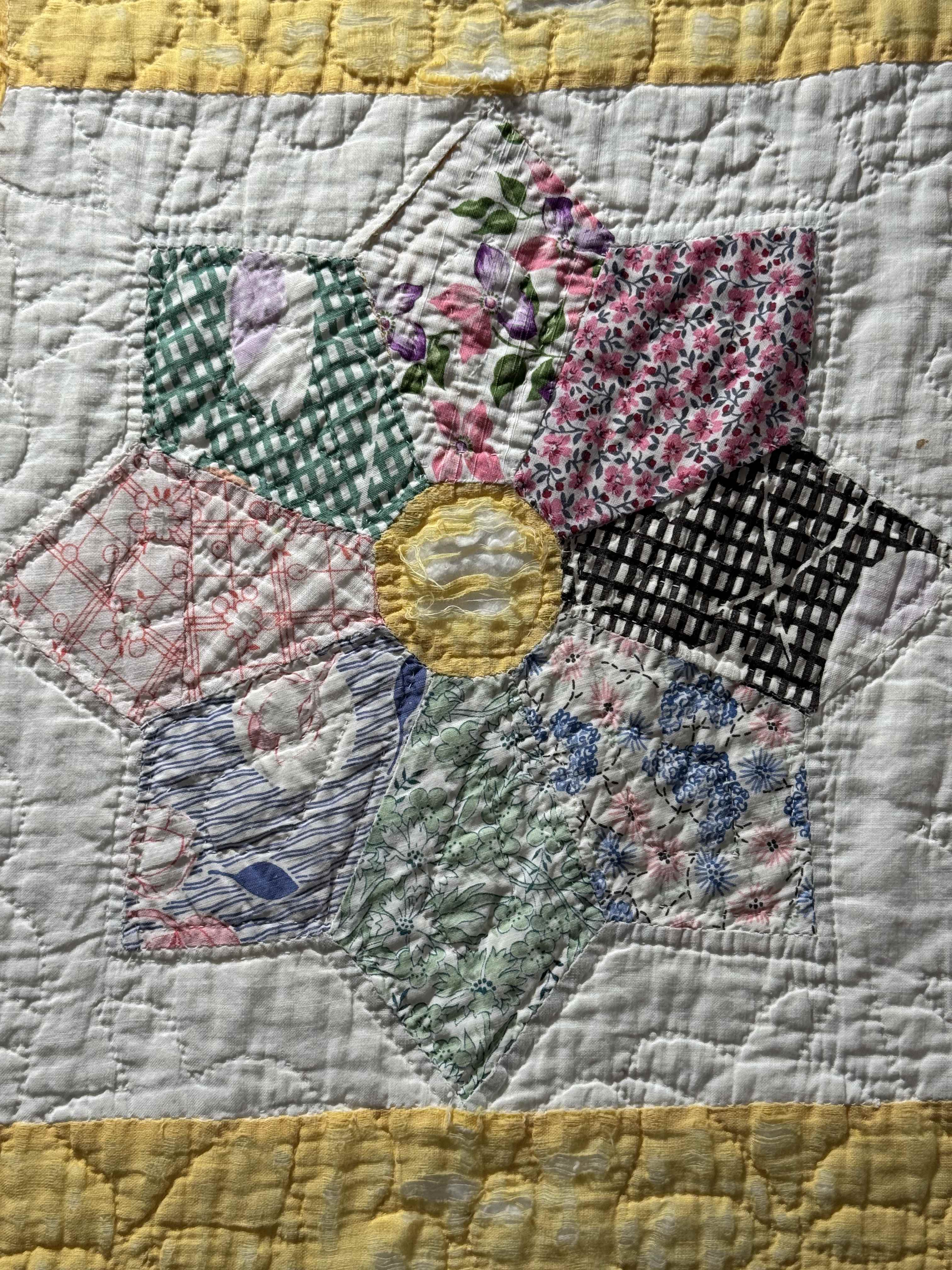 Vintage Quilt Dresden Star