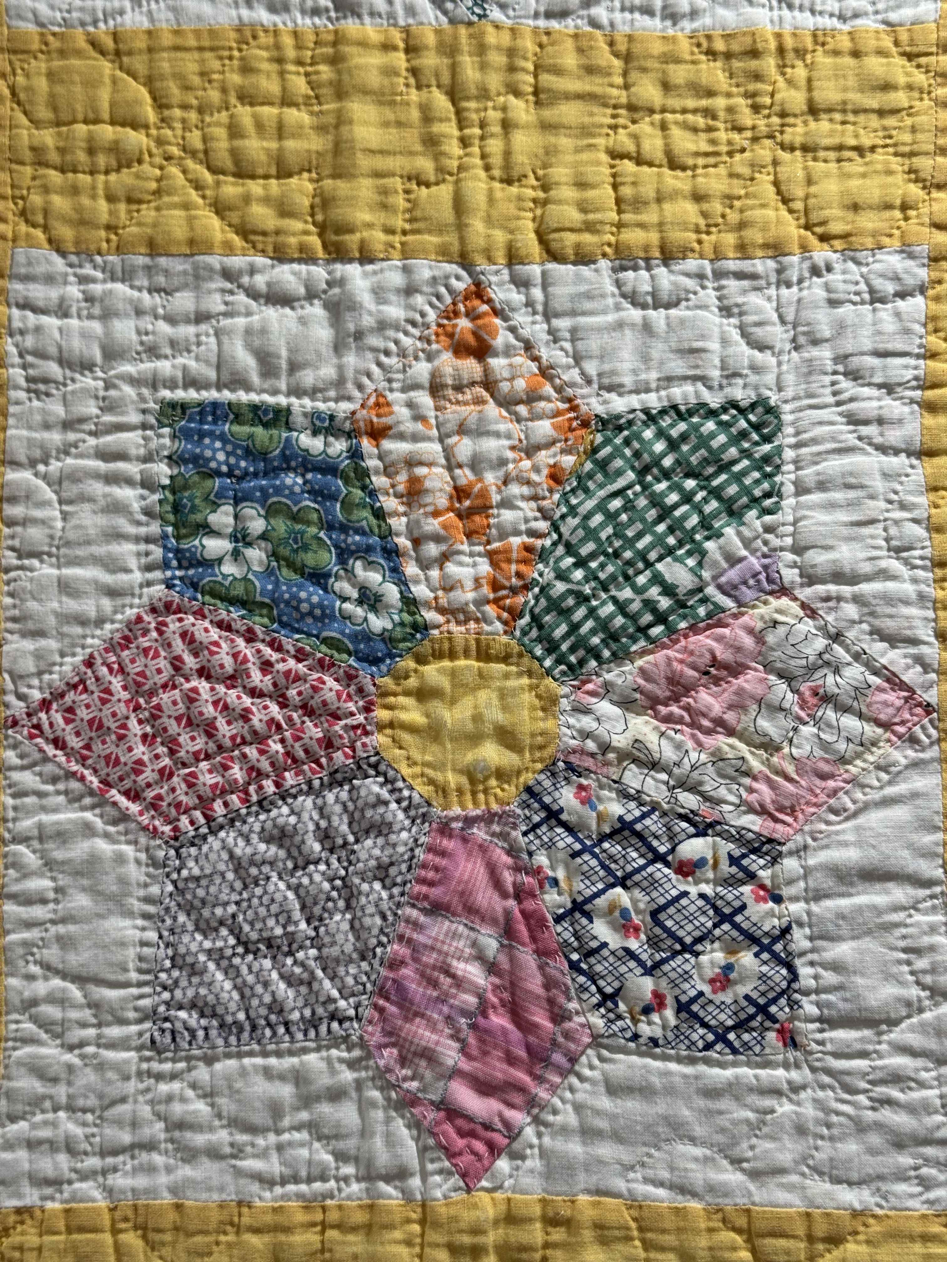 Vintage Quilt Dresden Star