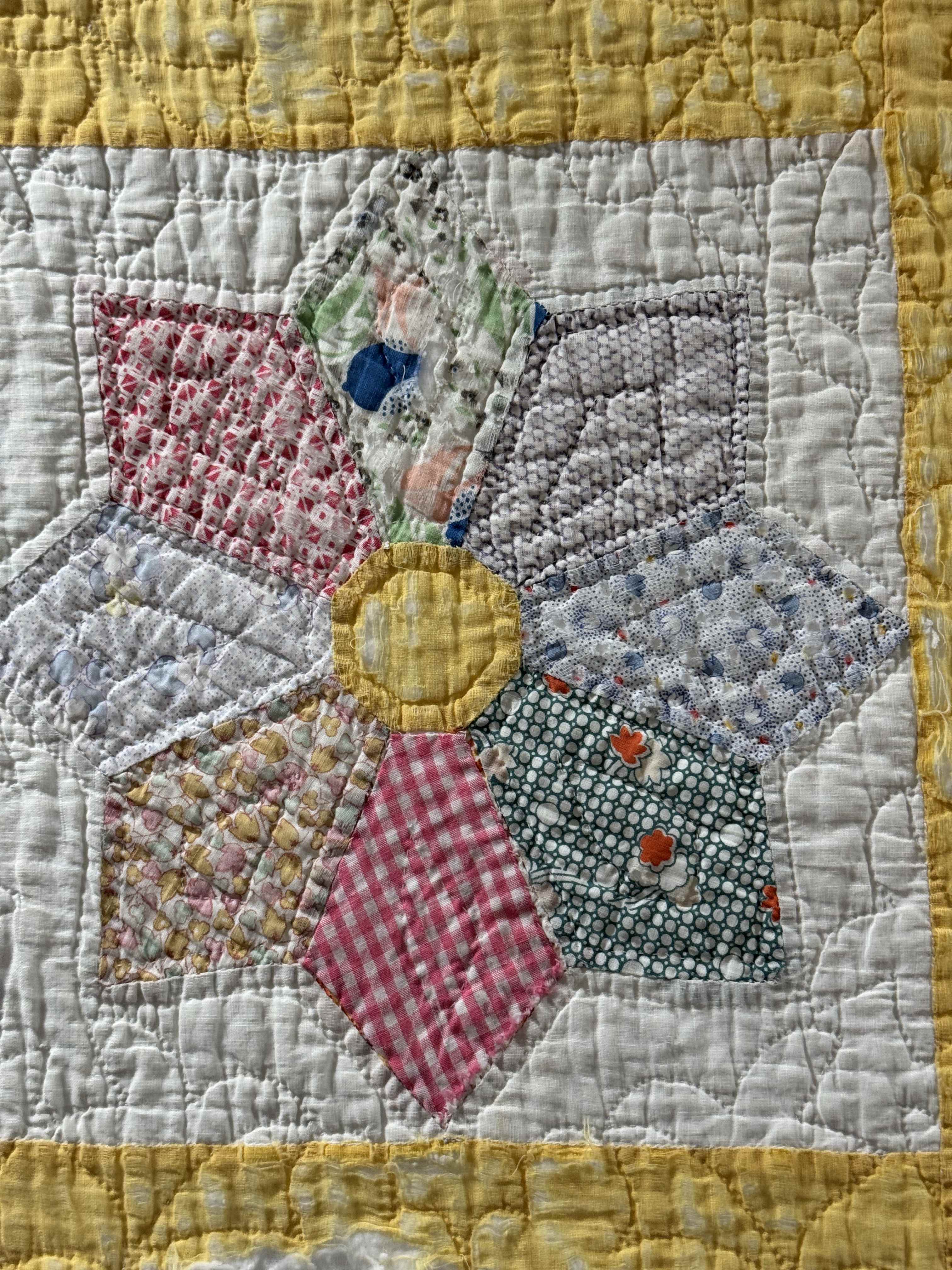 Vintage Quilt Dresden Star