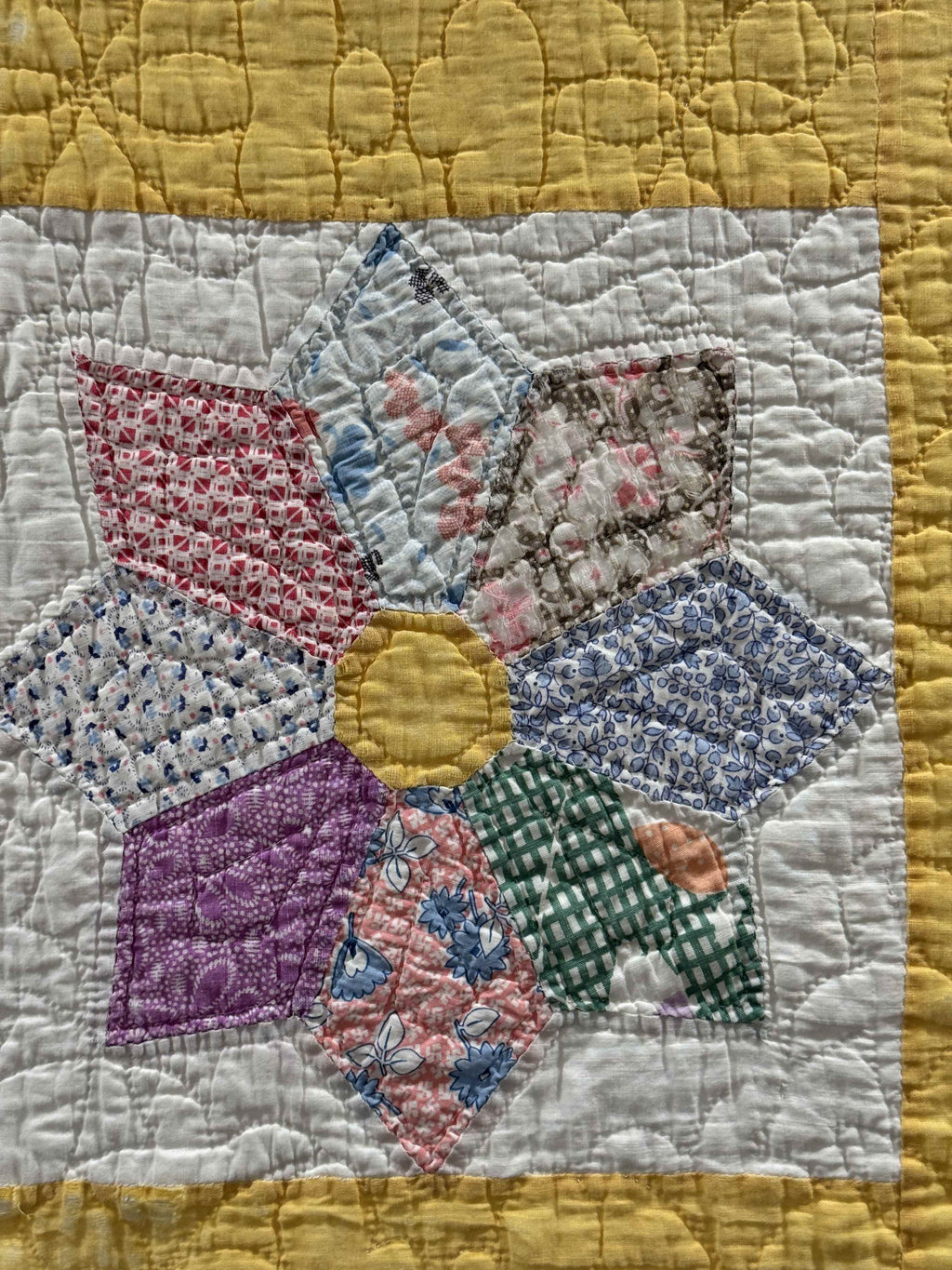 Vintage Quilt Dresden Star