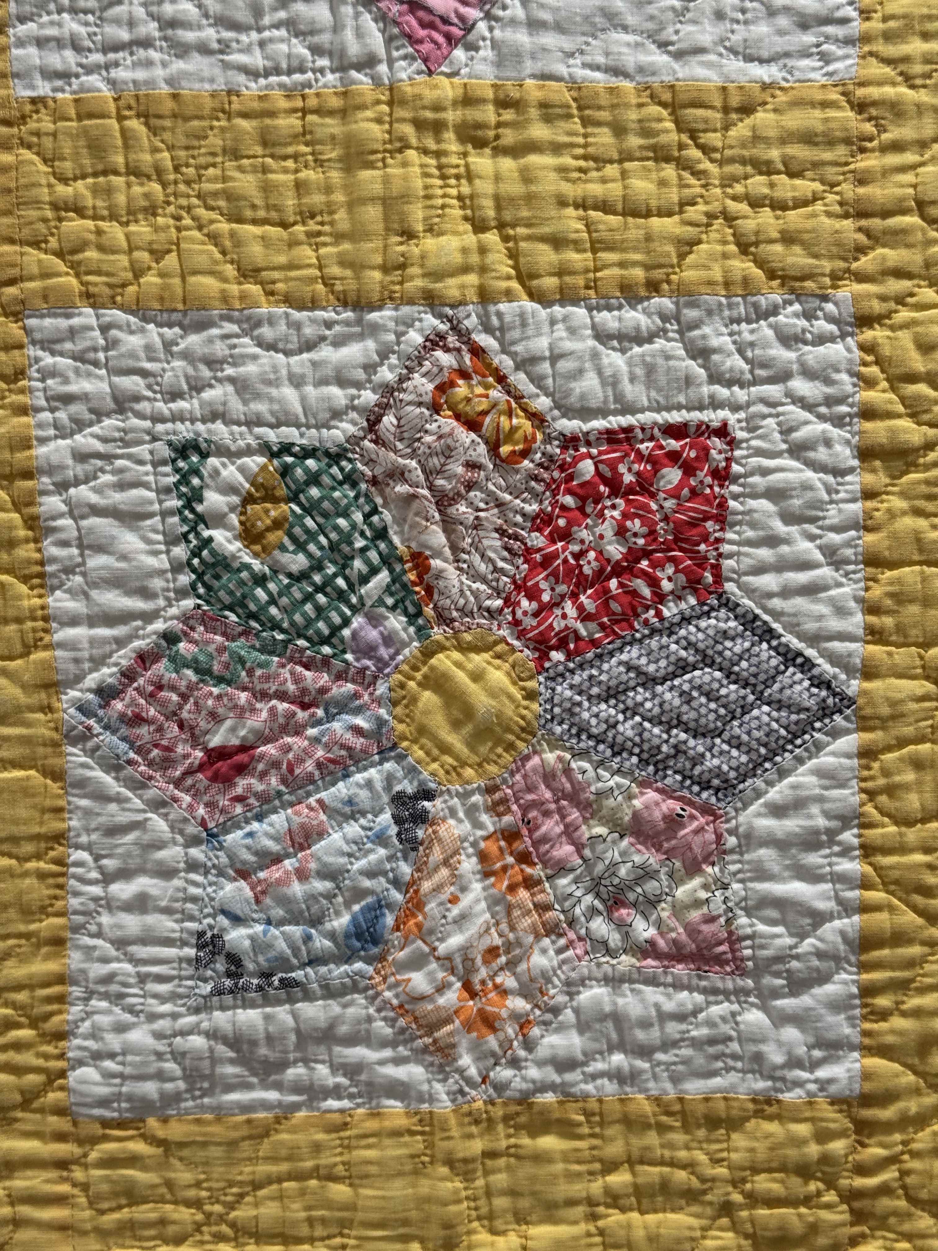 Vintage Quilt Dresden Star