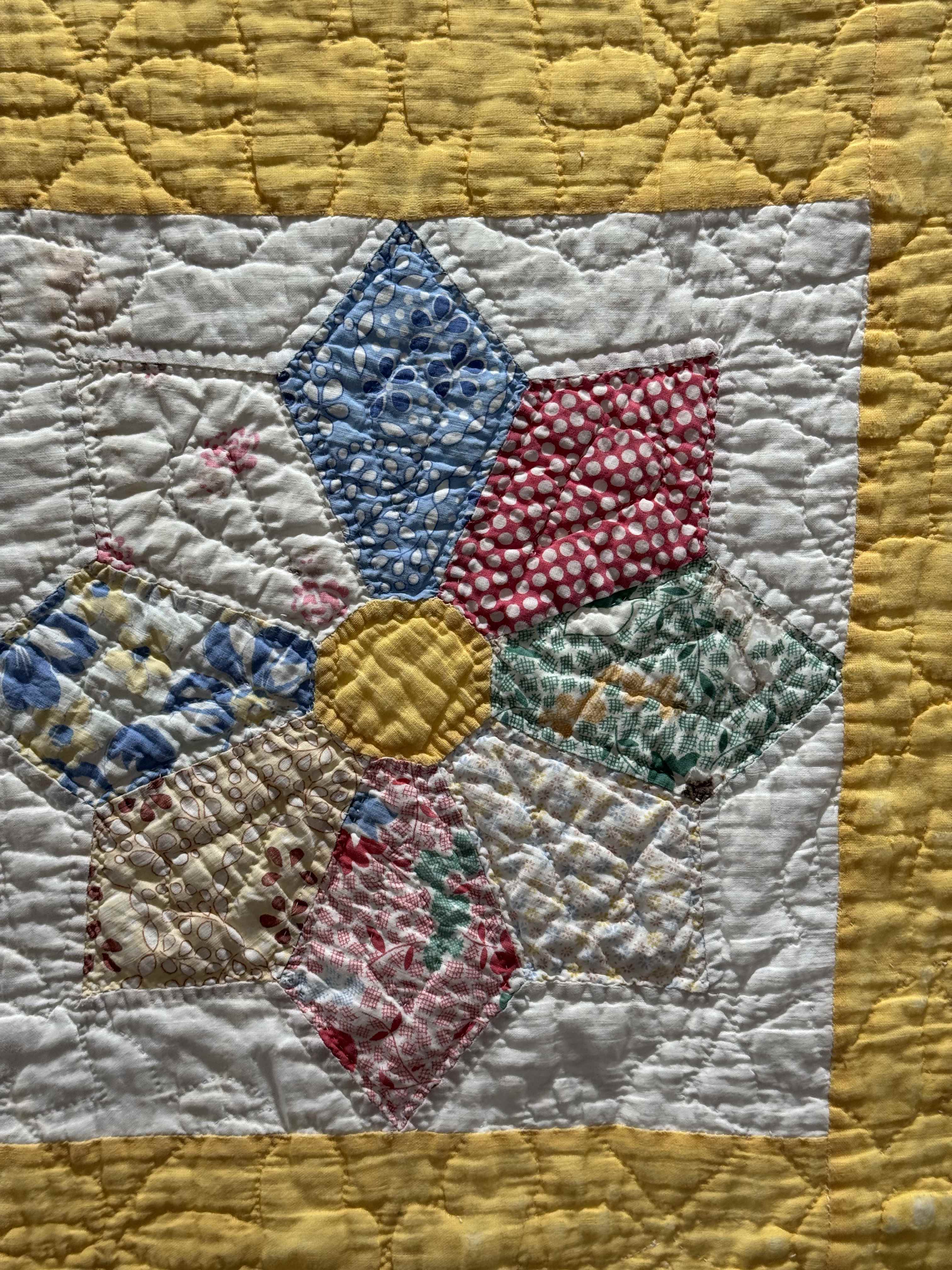 Vintage Quilt Dresden Star