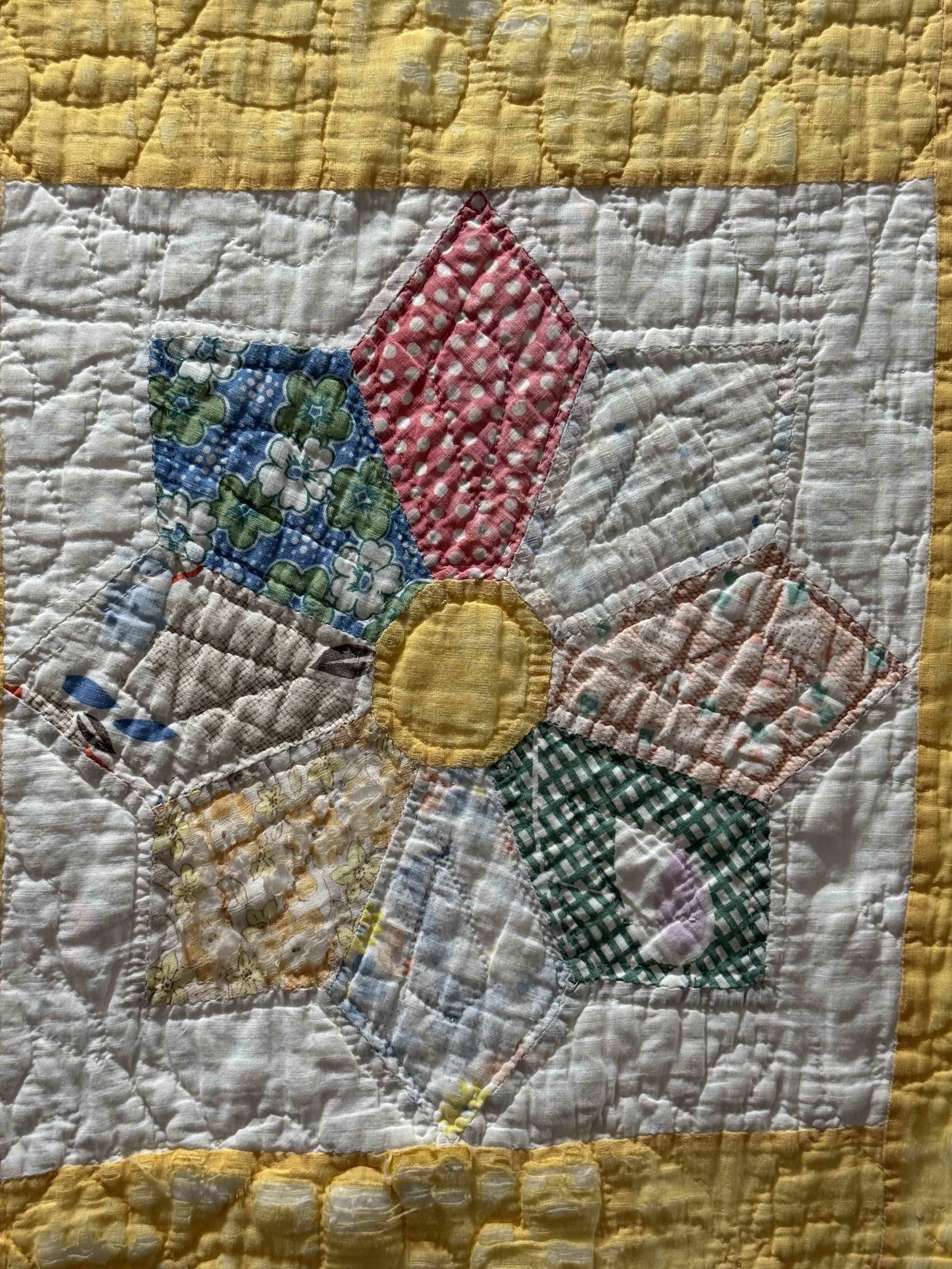Vintage Quilt Dresden Star