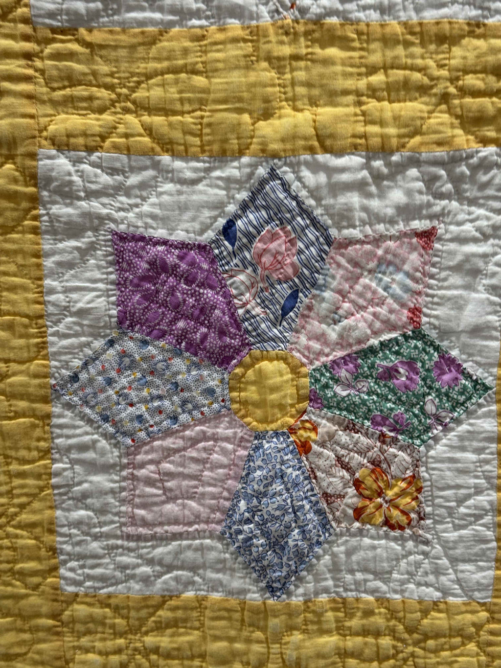Vintage Quilt Dresden Star