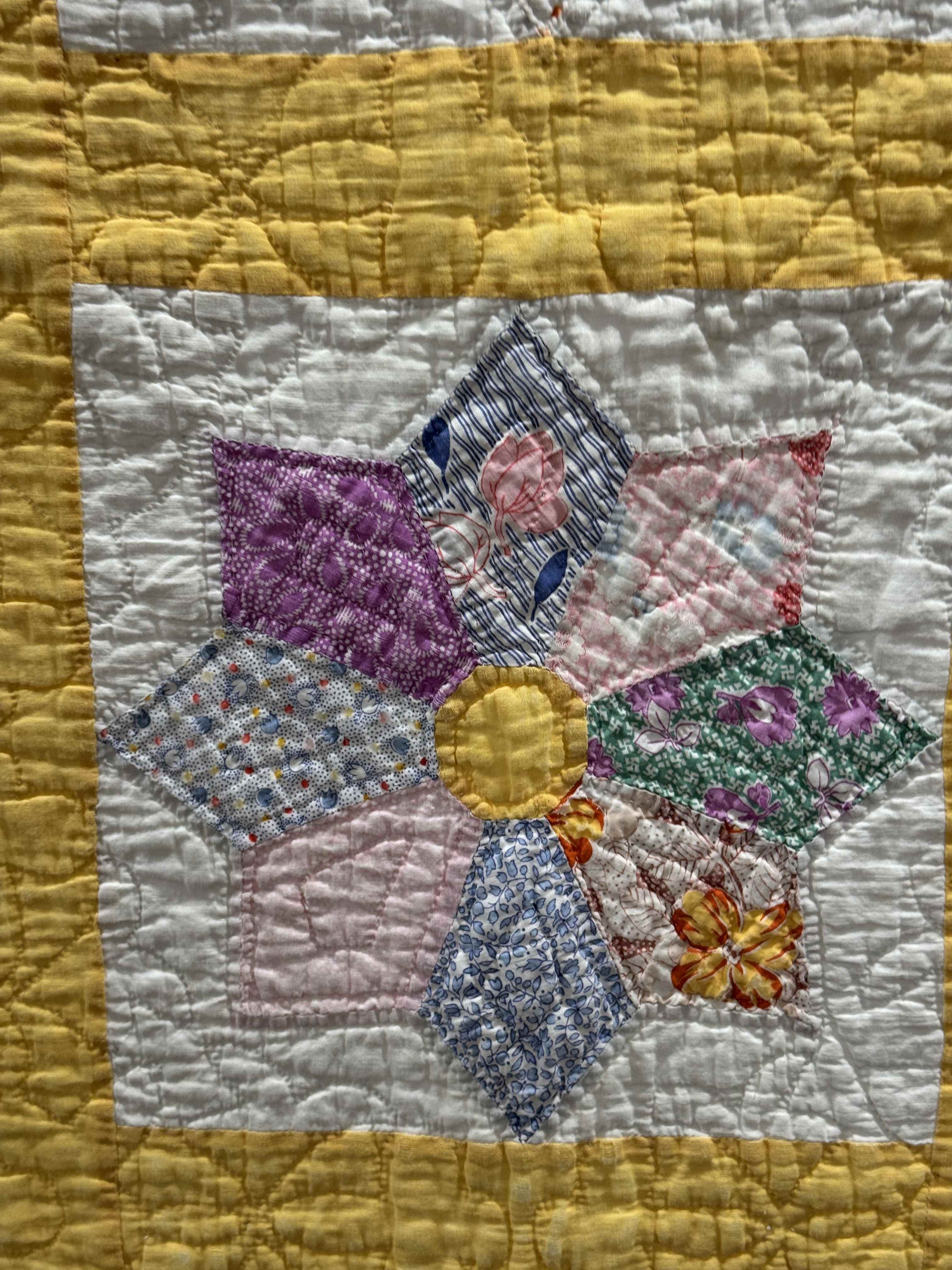 Vintage Quilt Dresden Star