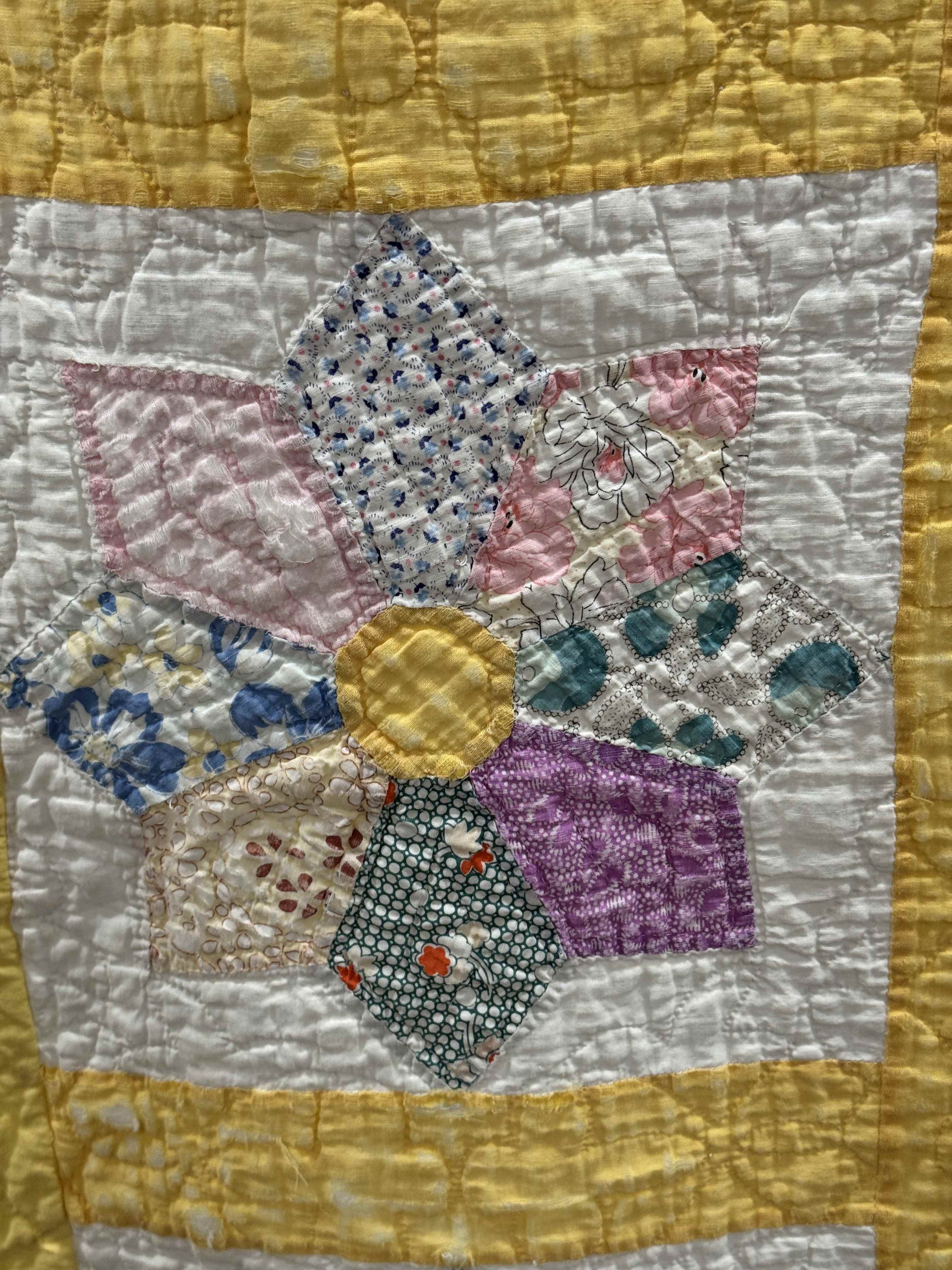 Vintage Quilt Dresden Star