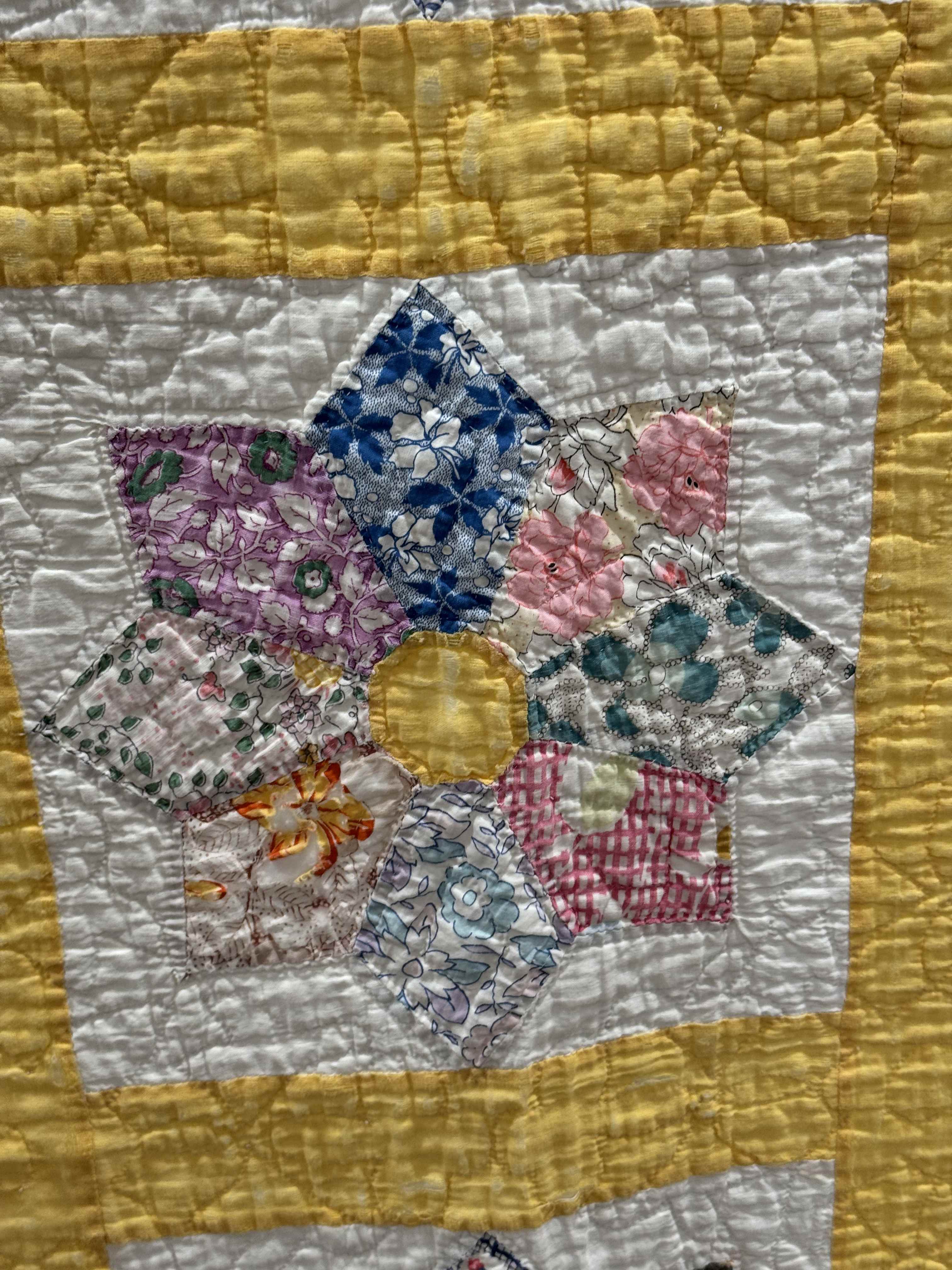 Vintage Quilt Dresden Star