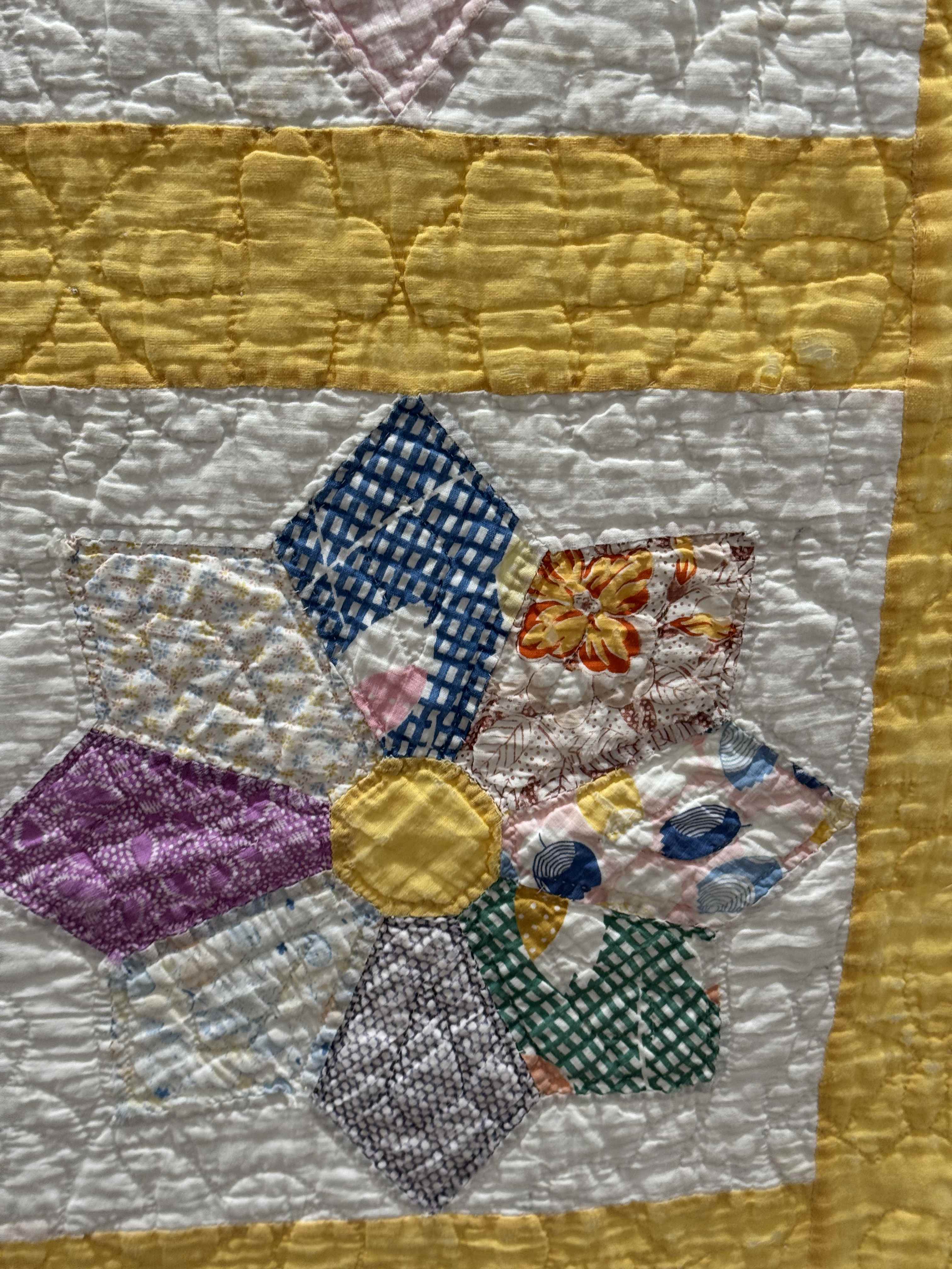 Vintage Quilt Dresden Star