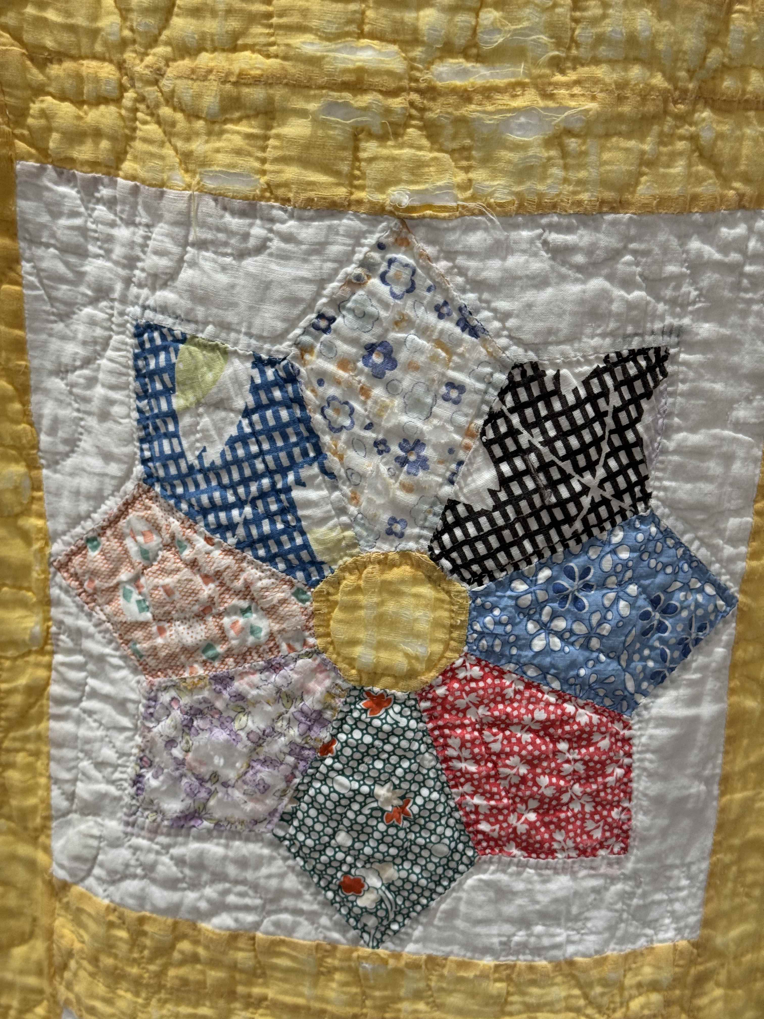 Vintage Quilt Dresden Star