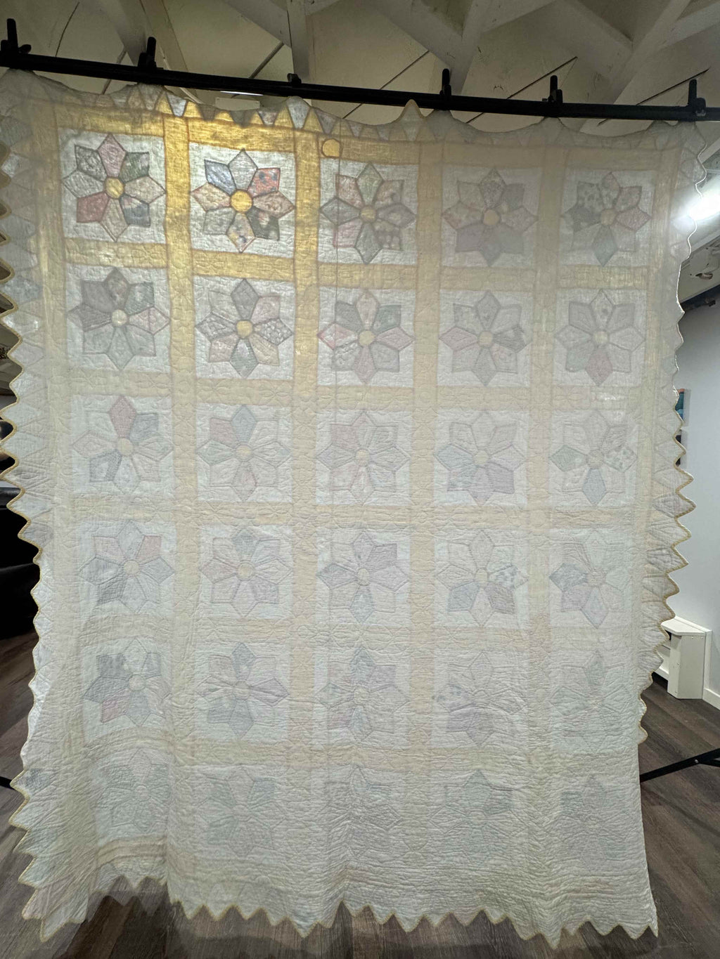 Vintage Quilt Dresden Star