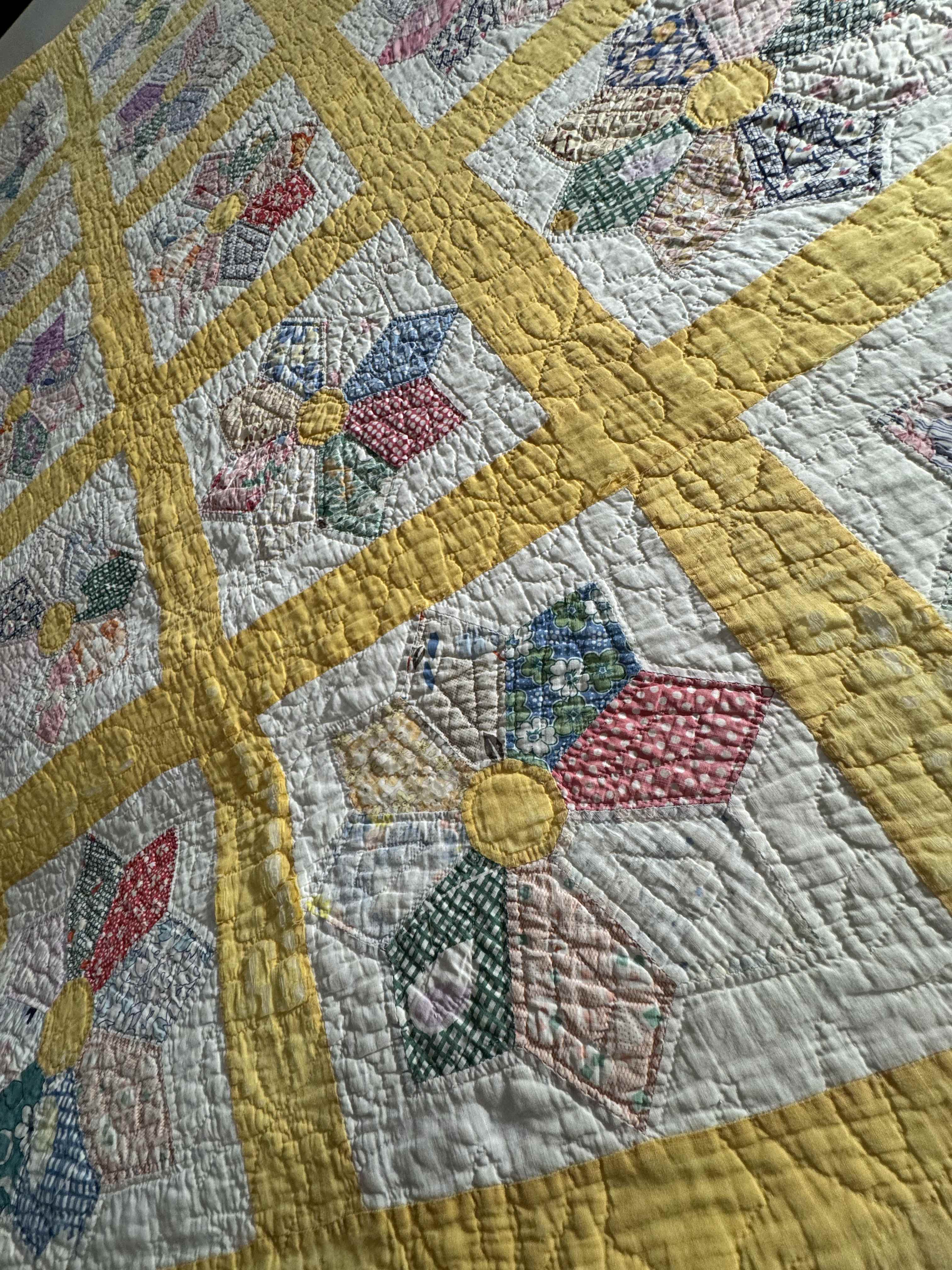 Vintage Quilt Dresden Star