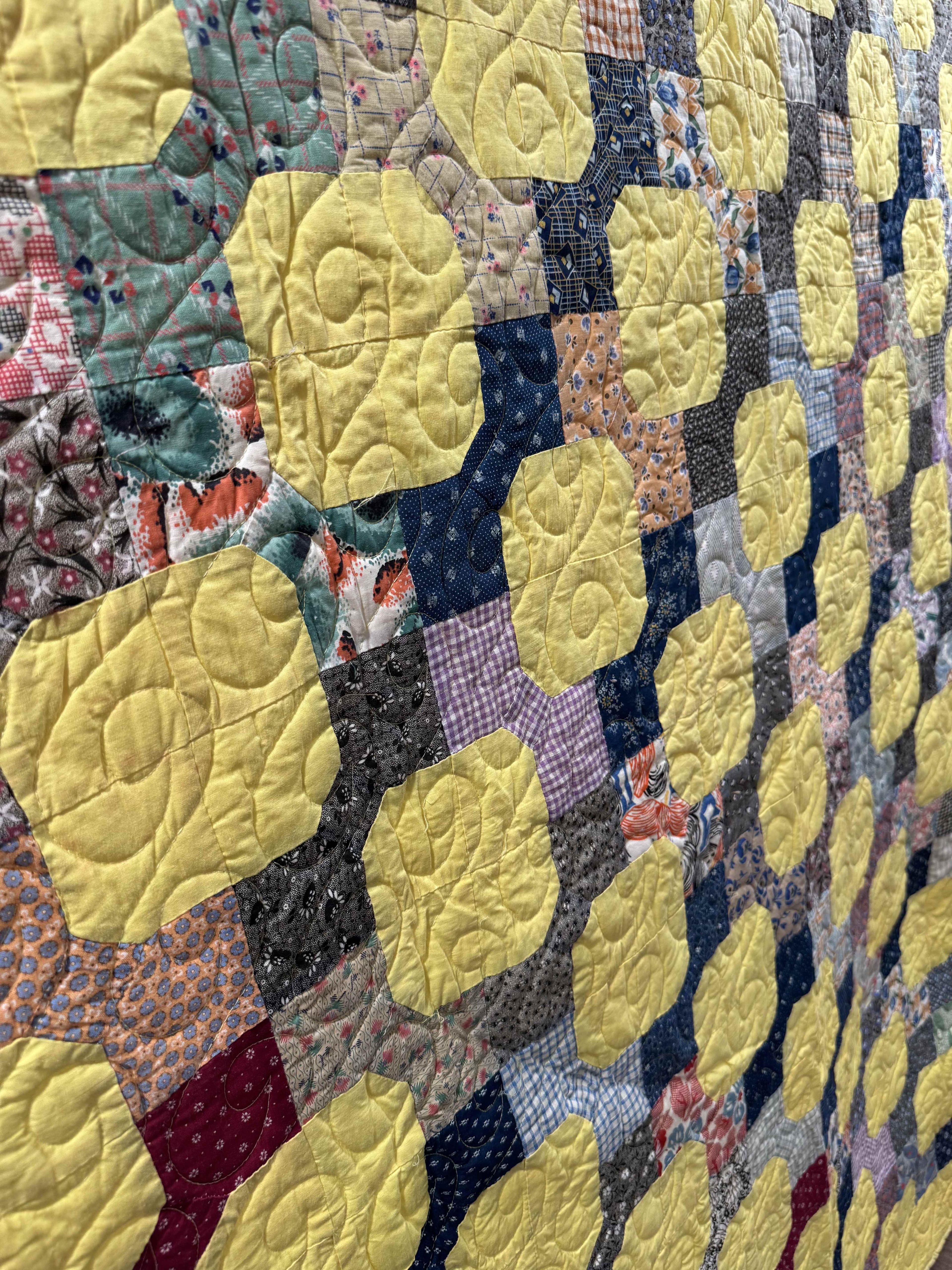 Vintage Quilt Three Dimensional Bowtie