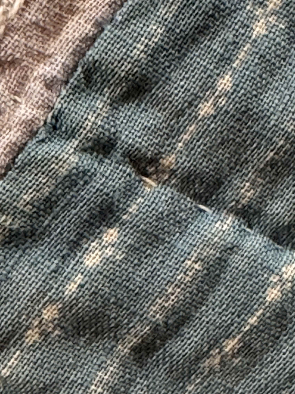 Antique Quilt Nine Patch on Point