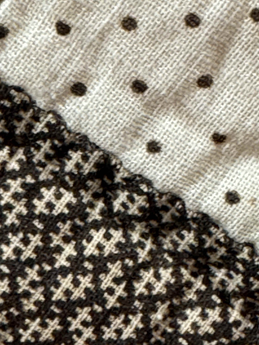 Antique Quilt Nine Patch on Point