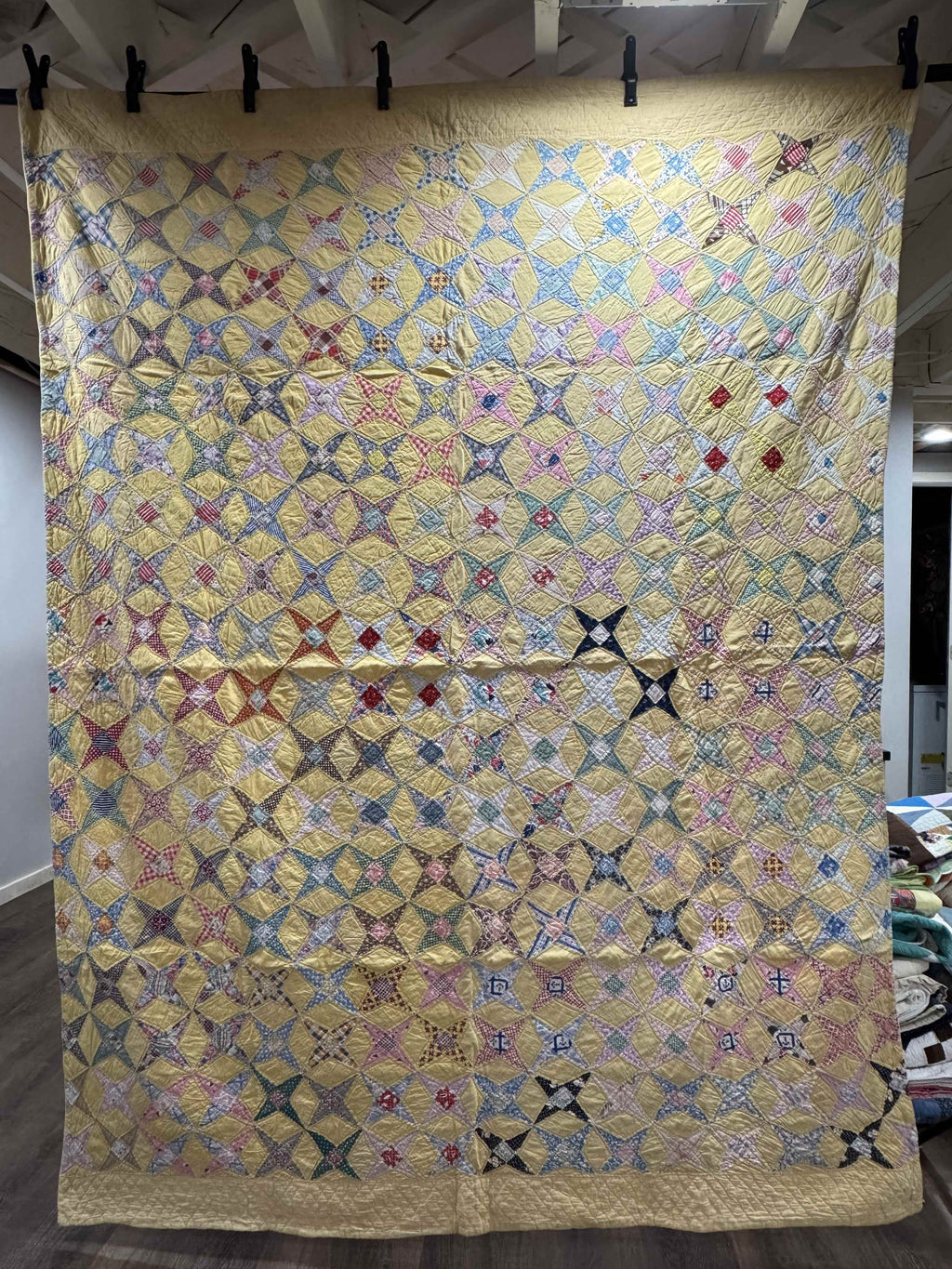 Vintage Quilt Star and Diamond