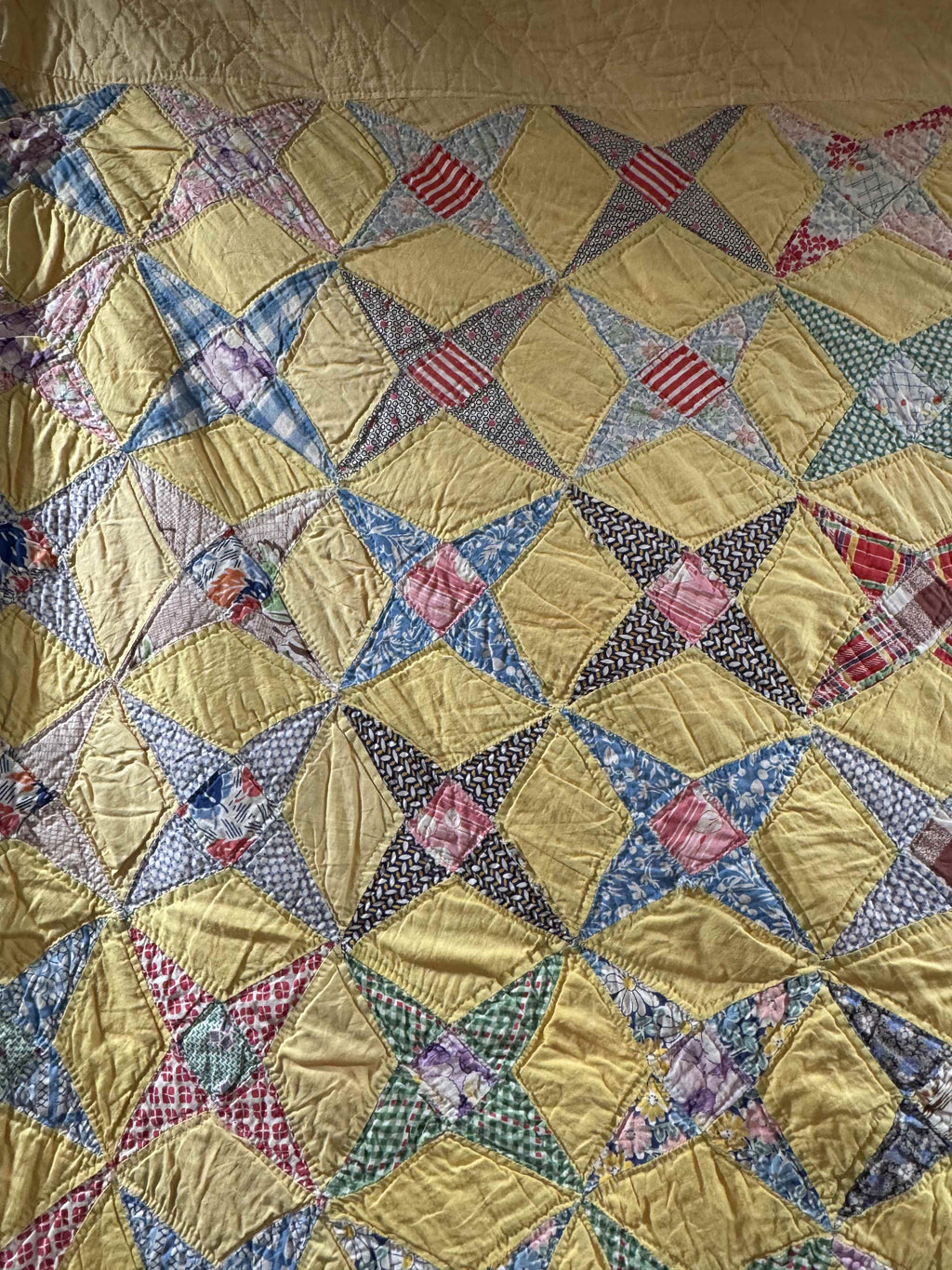 Vintage Quilt Star and Diamond