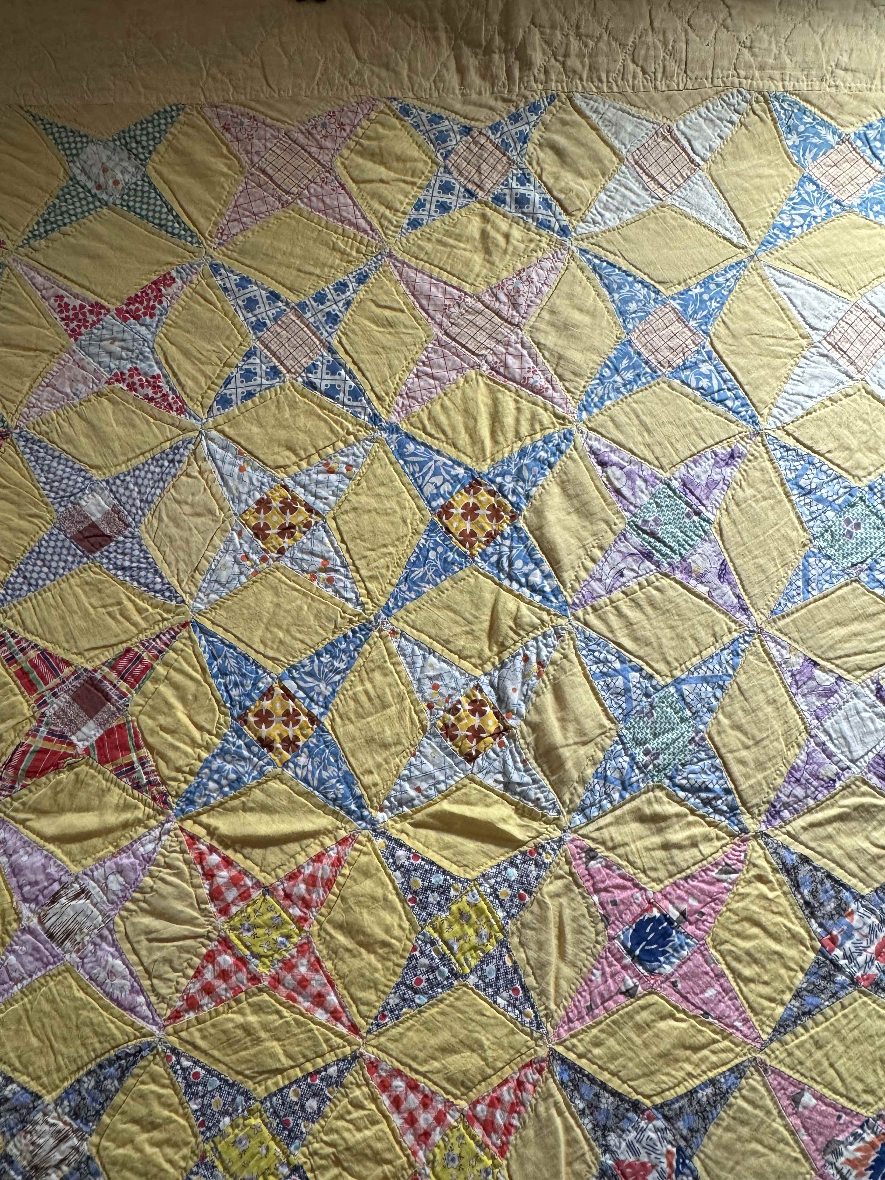 Vintage Quilt Star and Diamond