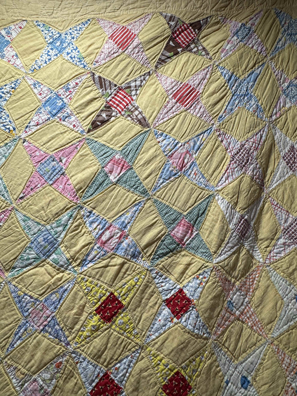 Vintage Quilt Star and Diamond
