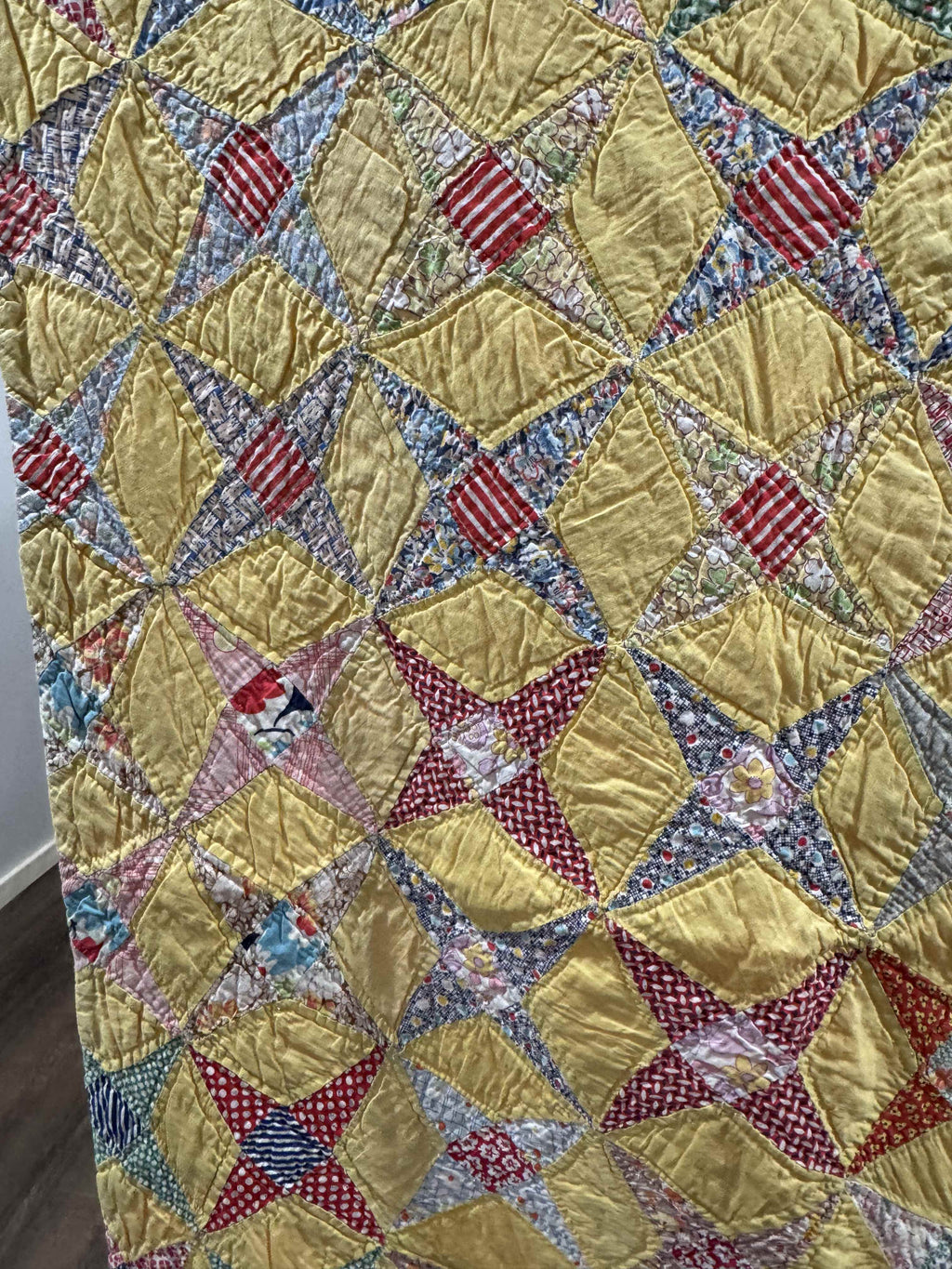 Vintage Quilt Star and Diamond
