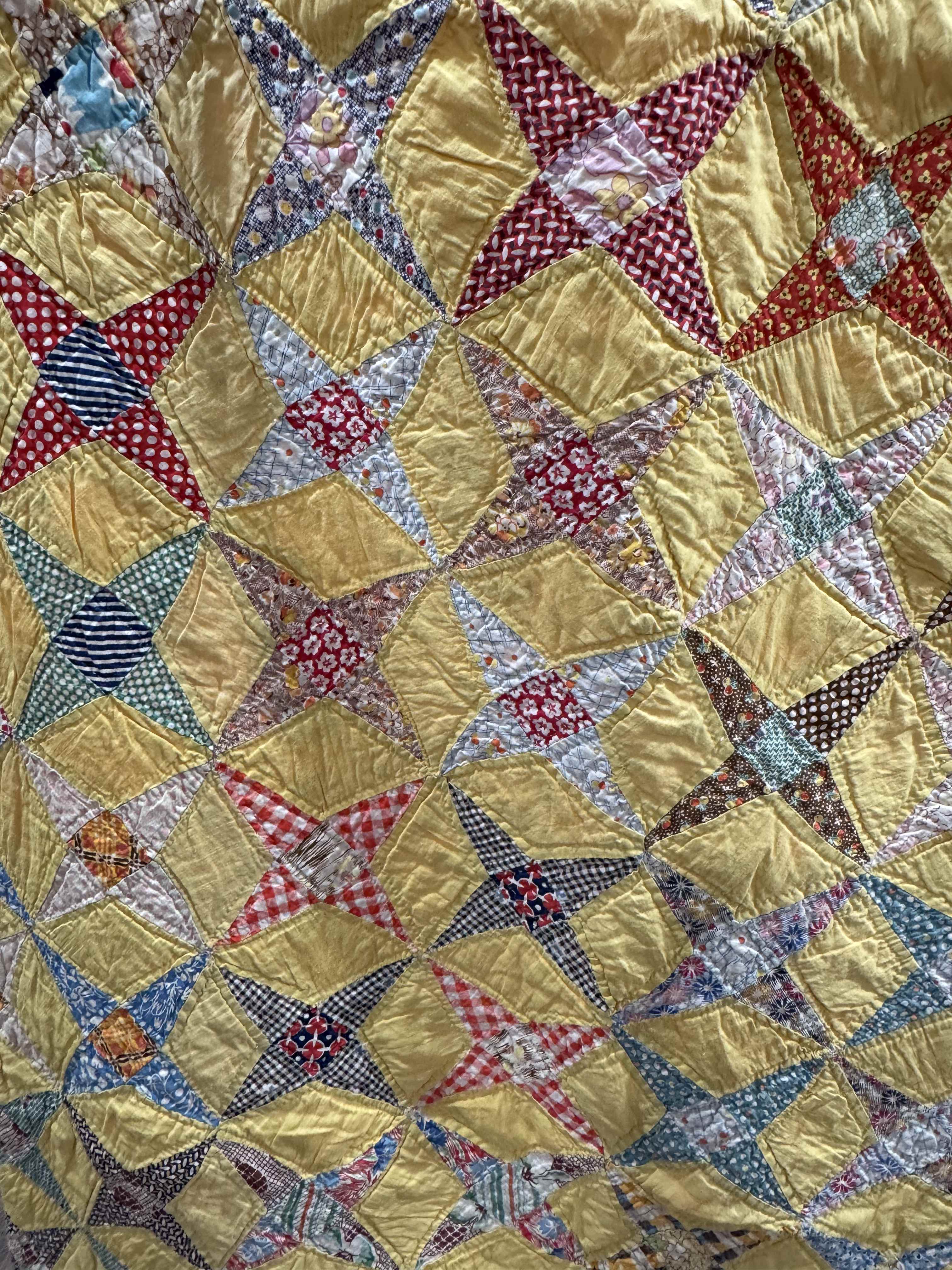 Vintage Quilt Star and Diamond