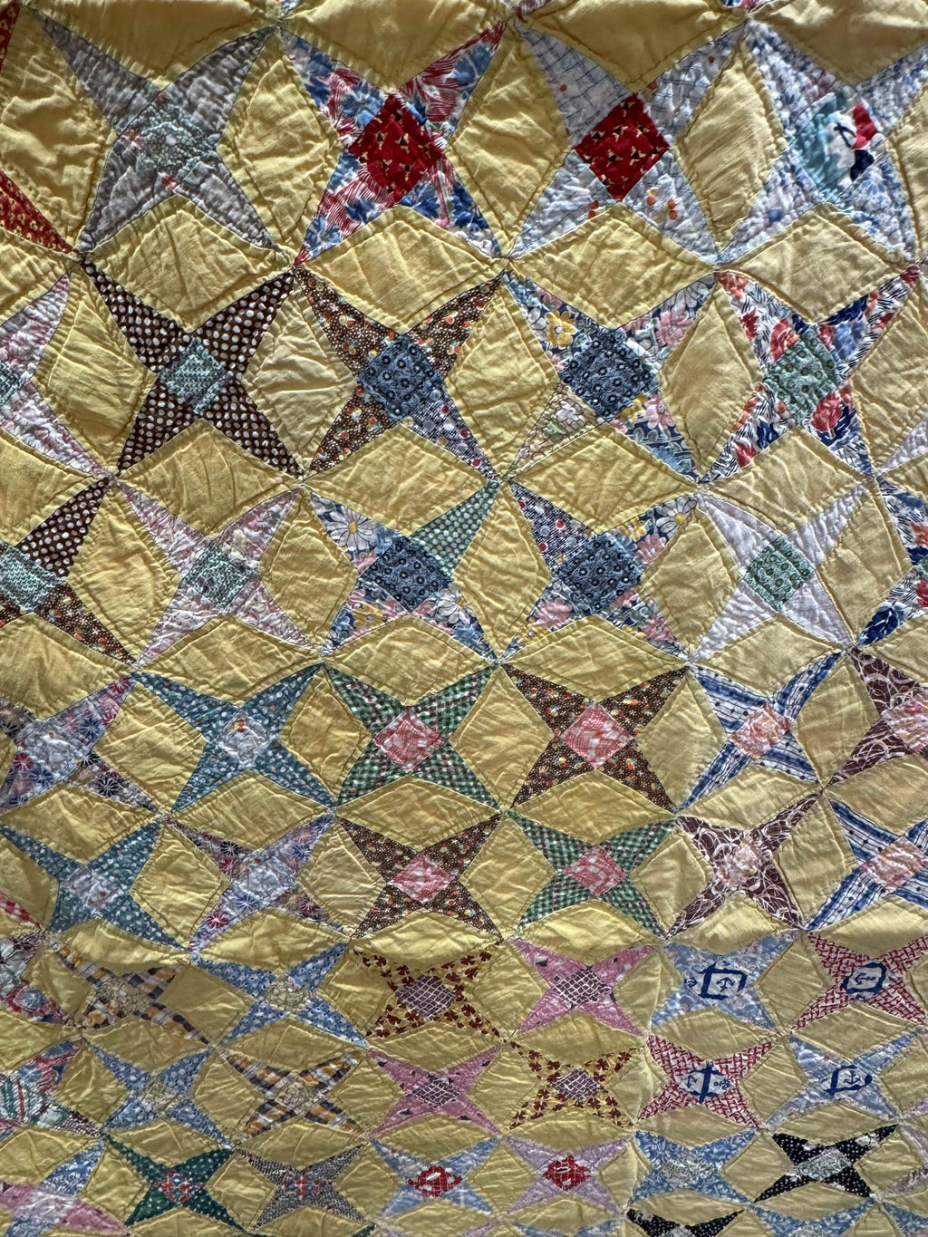 Vintage Quilt Star and Diamond