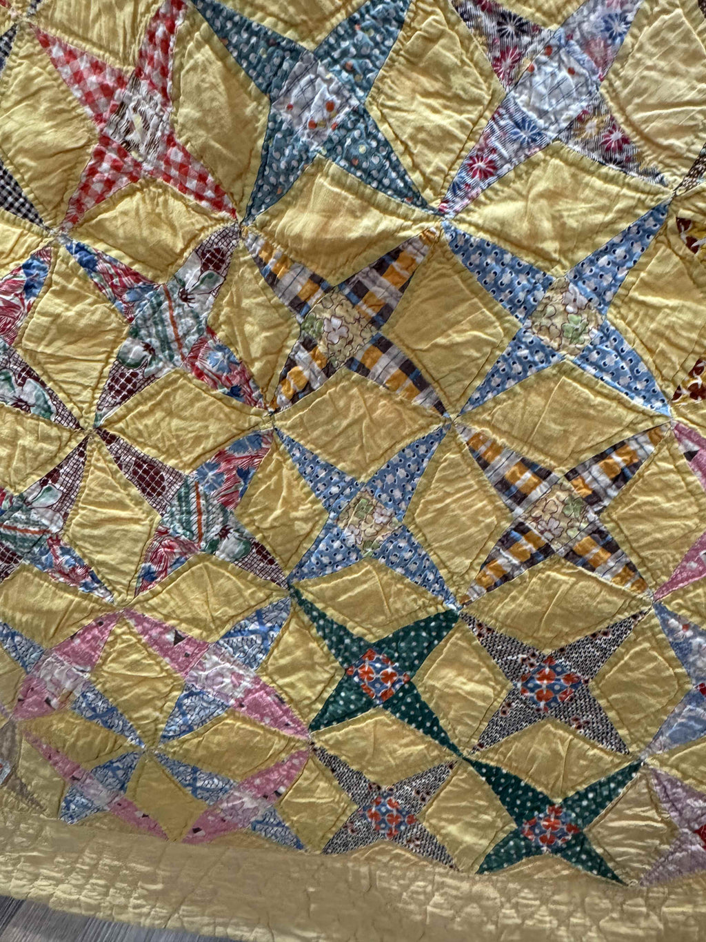 Vintage Quilt Star and Diamond