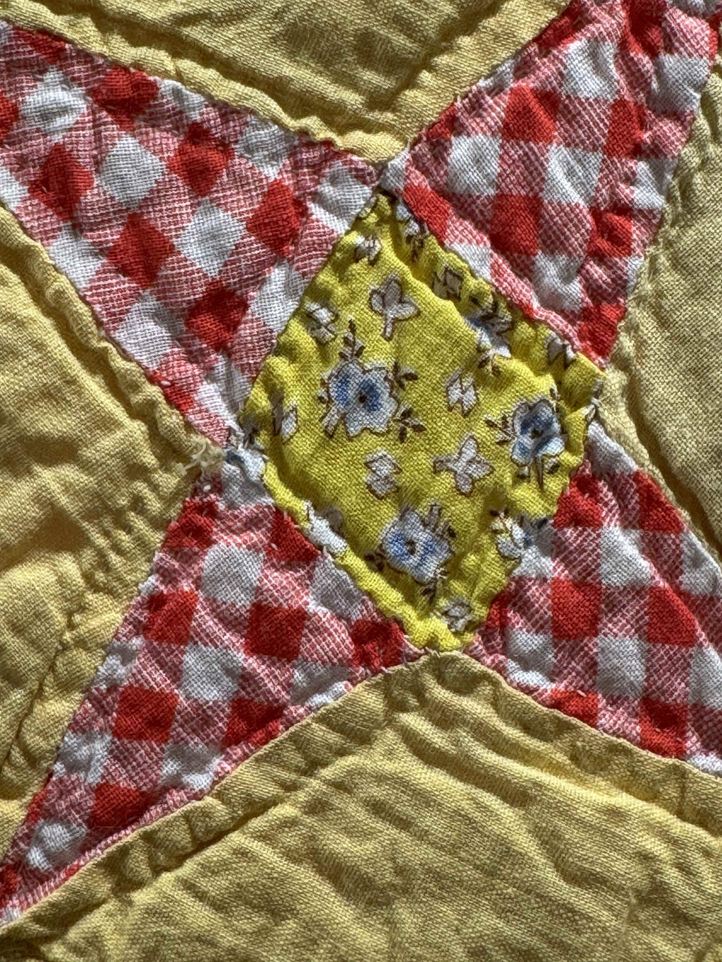 Vintage Quilt Star and Diamond