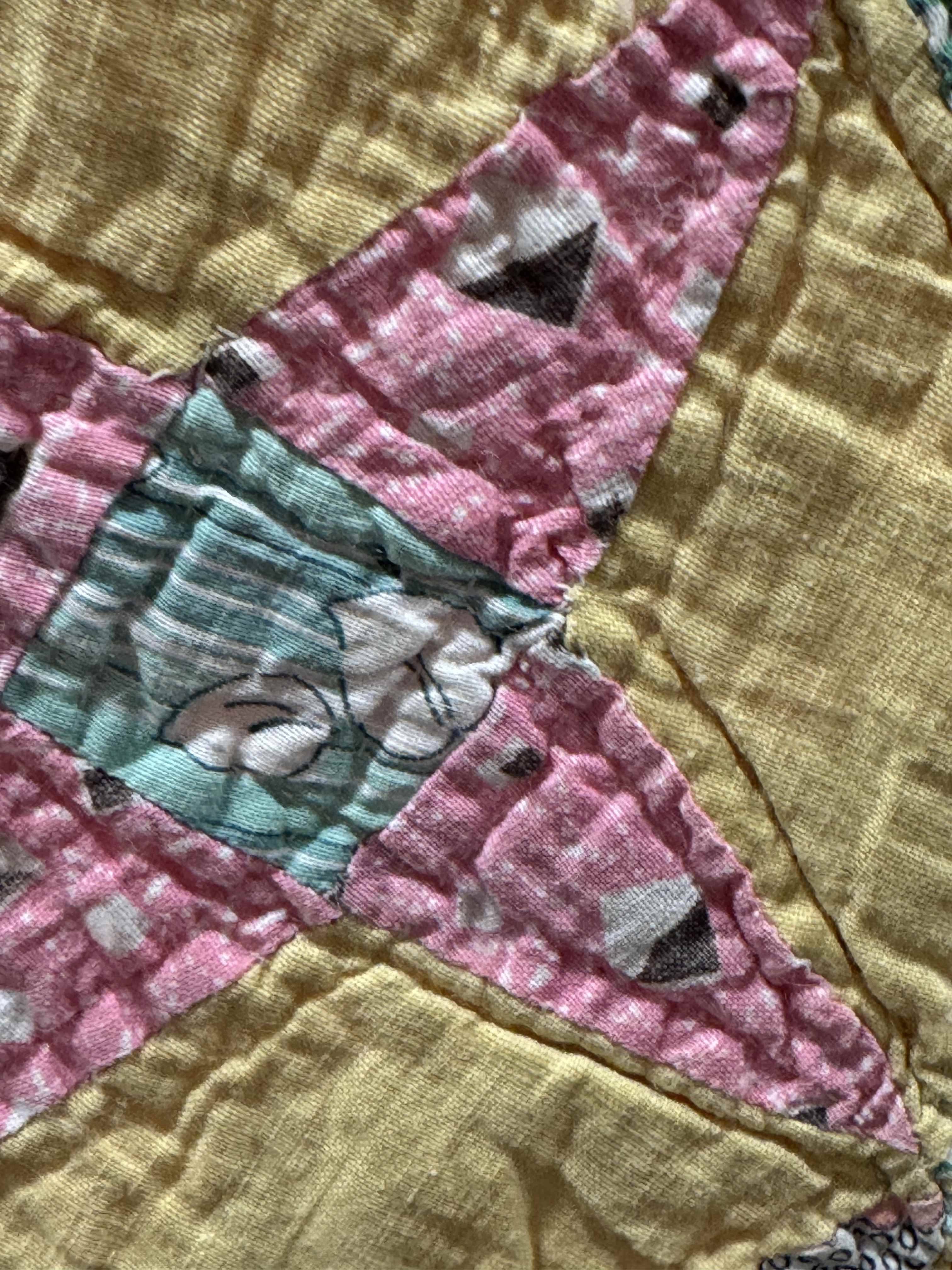 Vintage Quilt Star and Diamond