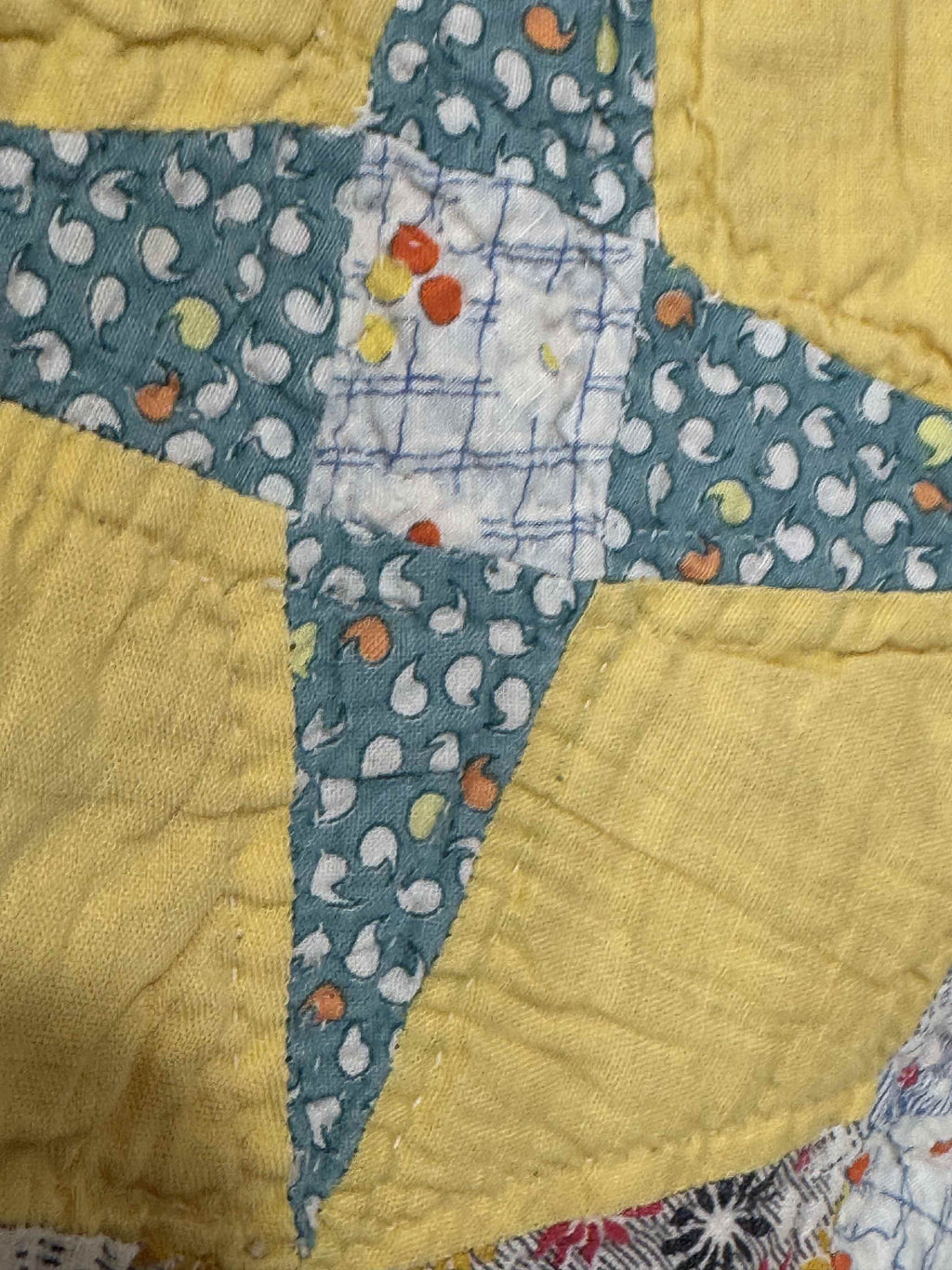 Vintage Quilt Star and Diamond