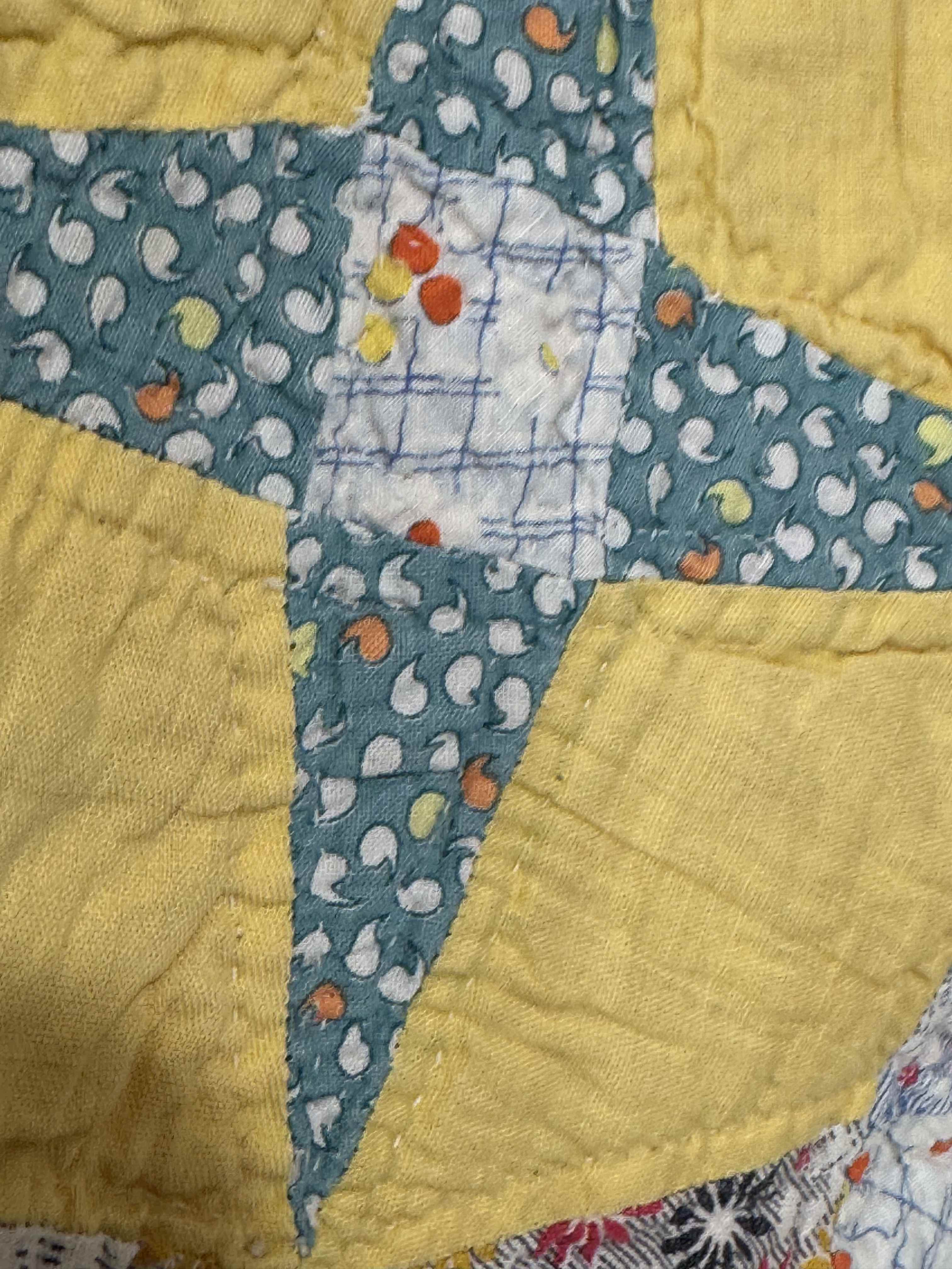 Vintage Quilt Star and Diamond