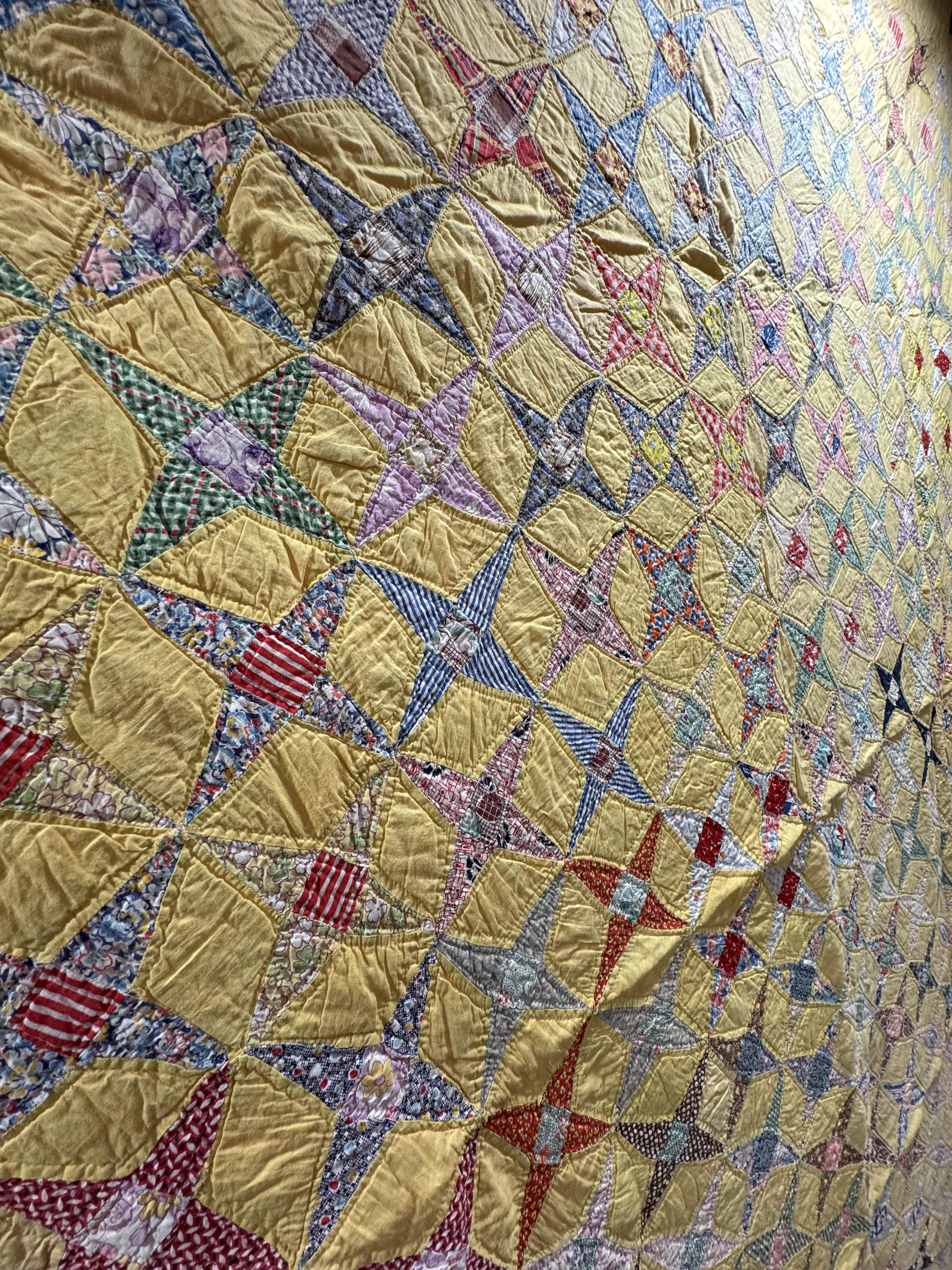 Vintage Quilt Star and Diamond