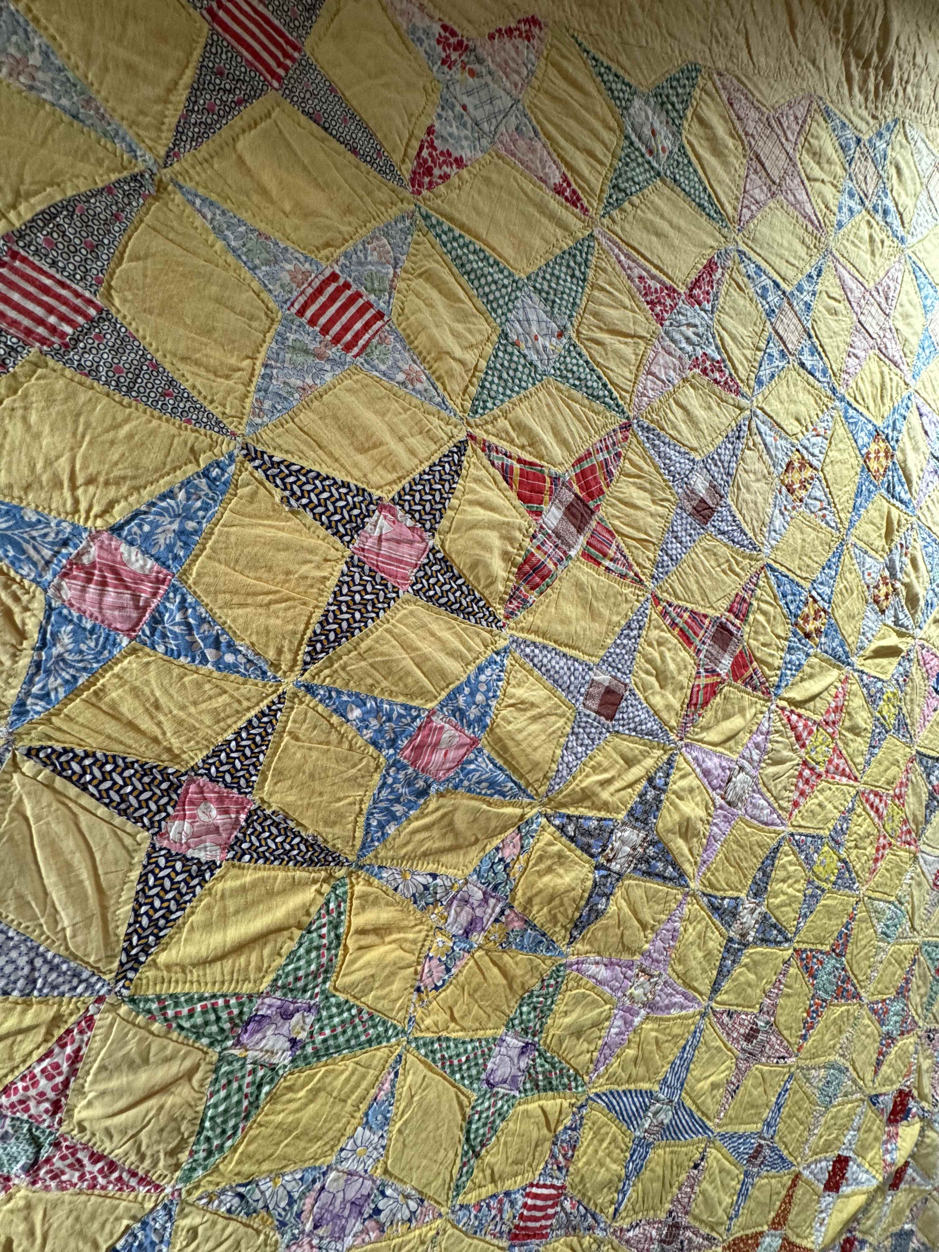 Vintage Quilt Star and Diamond