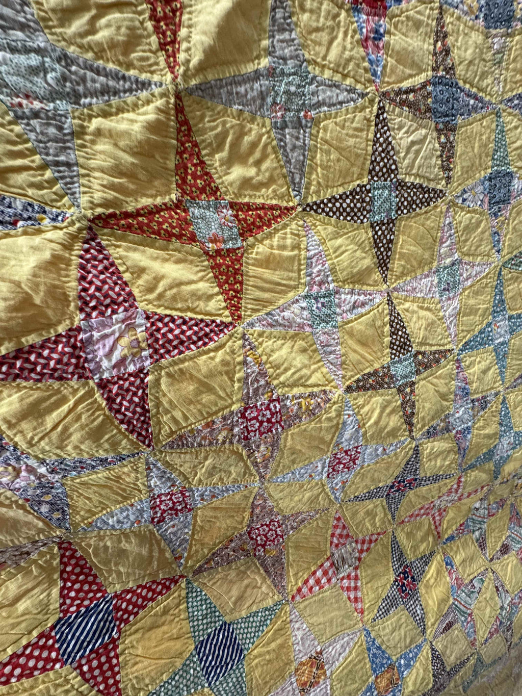Vintage Quilt Star and Diamond