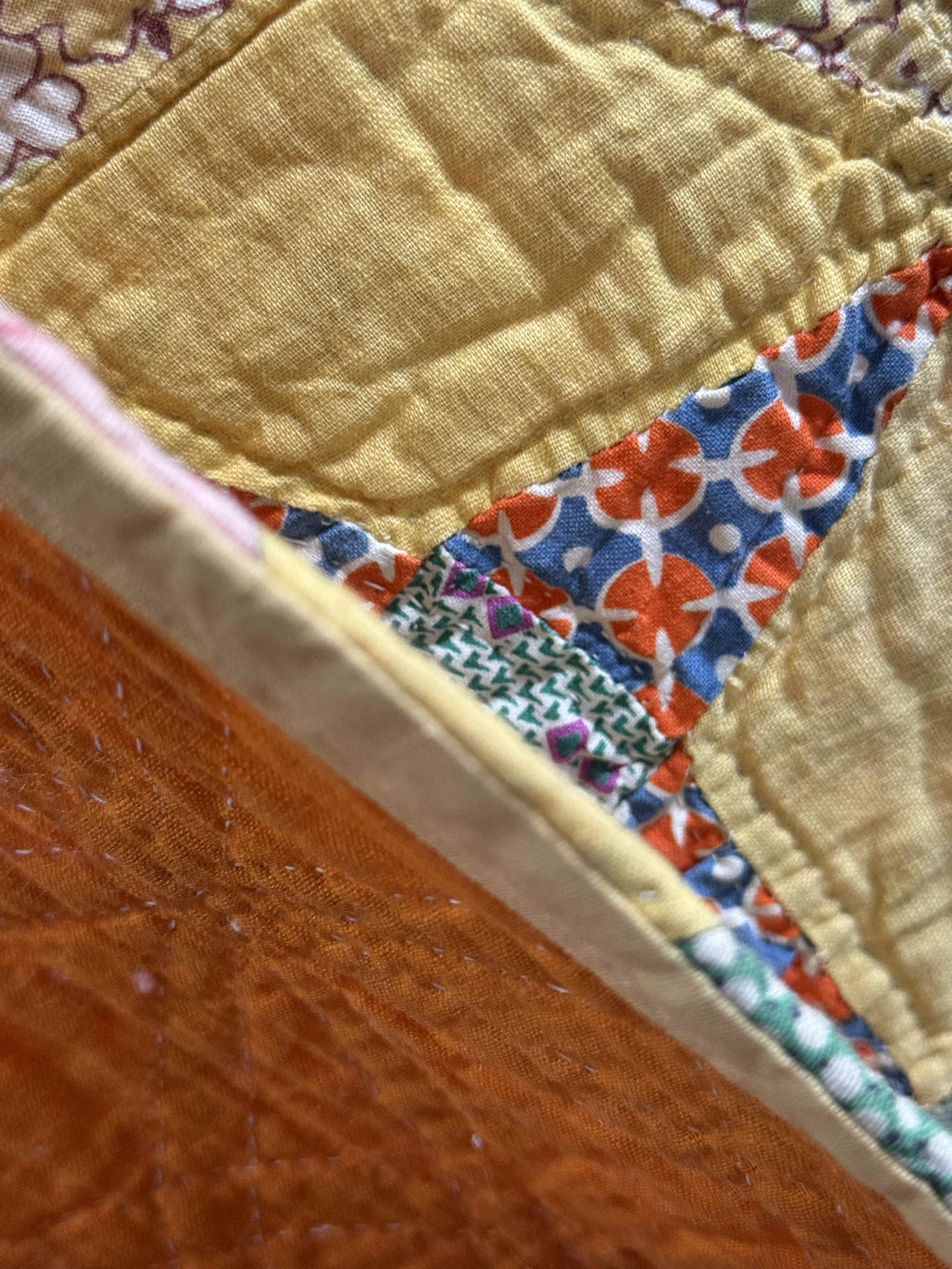 Vintage Quilt Star and Diamond