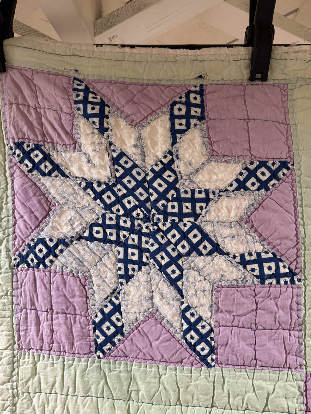 Vintage Quilt Blazing Star