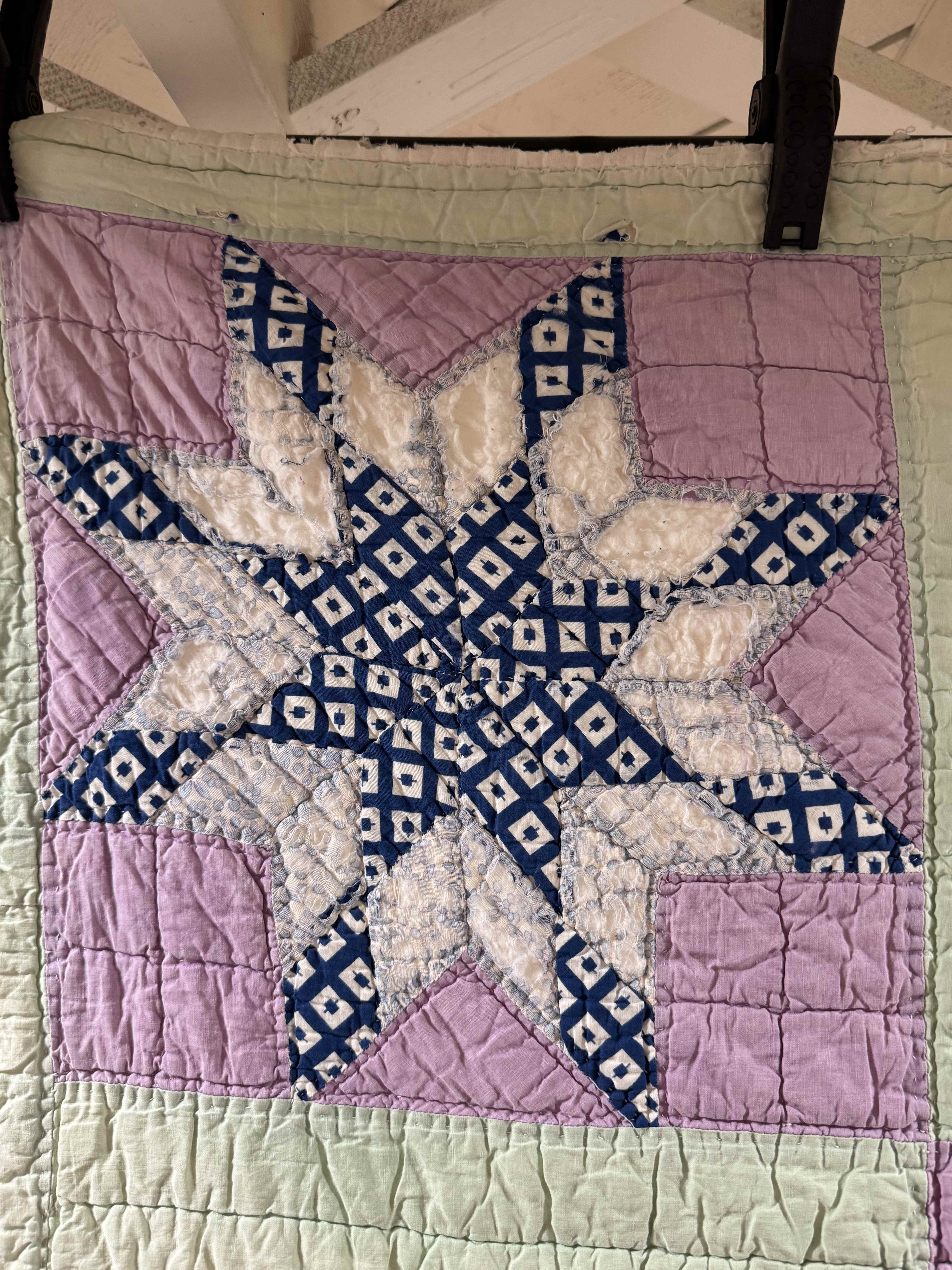Vintage Quilt Blazing Star