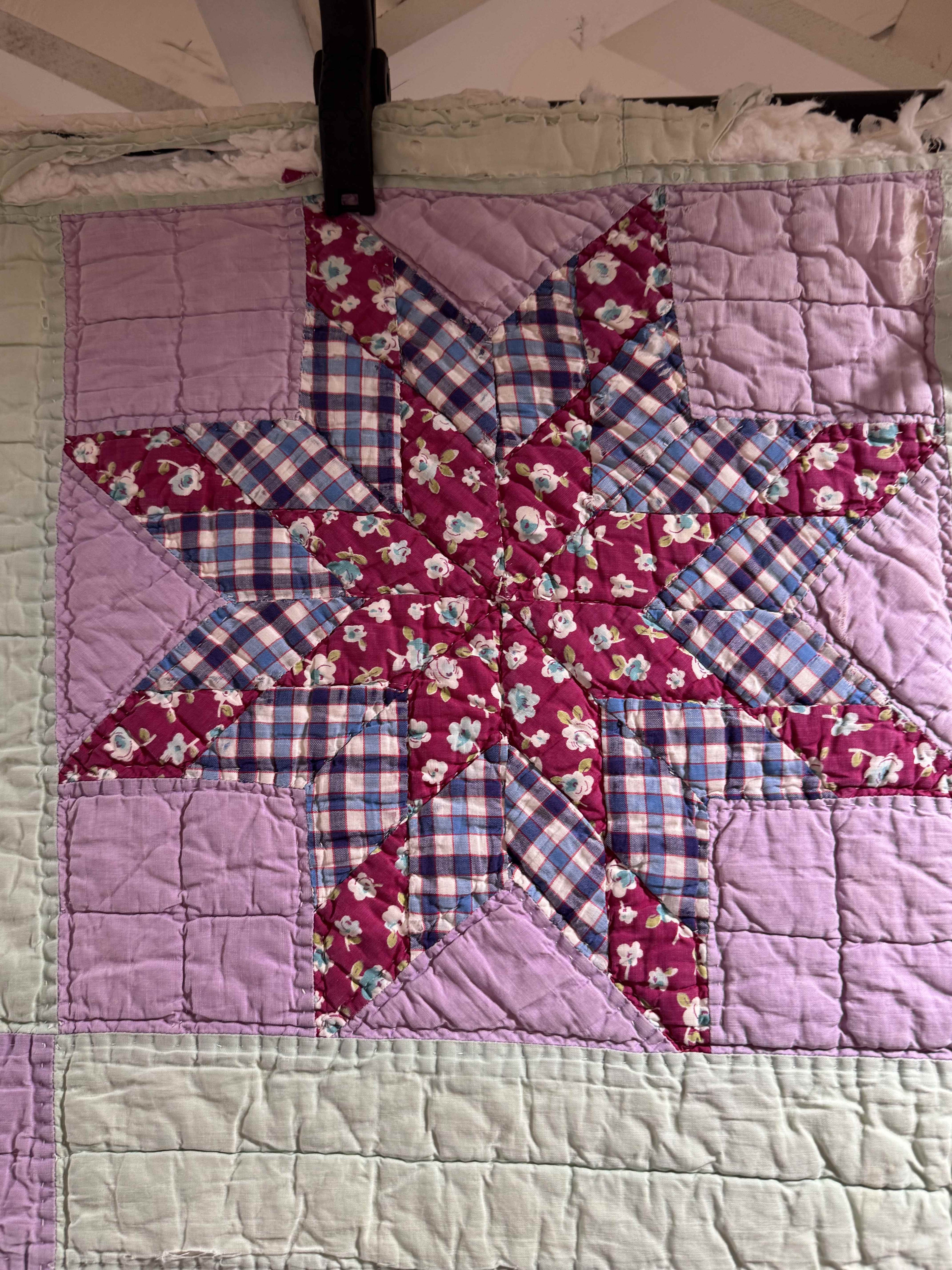Vintage Quilt Blazing Star