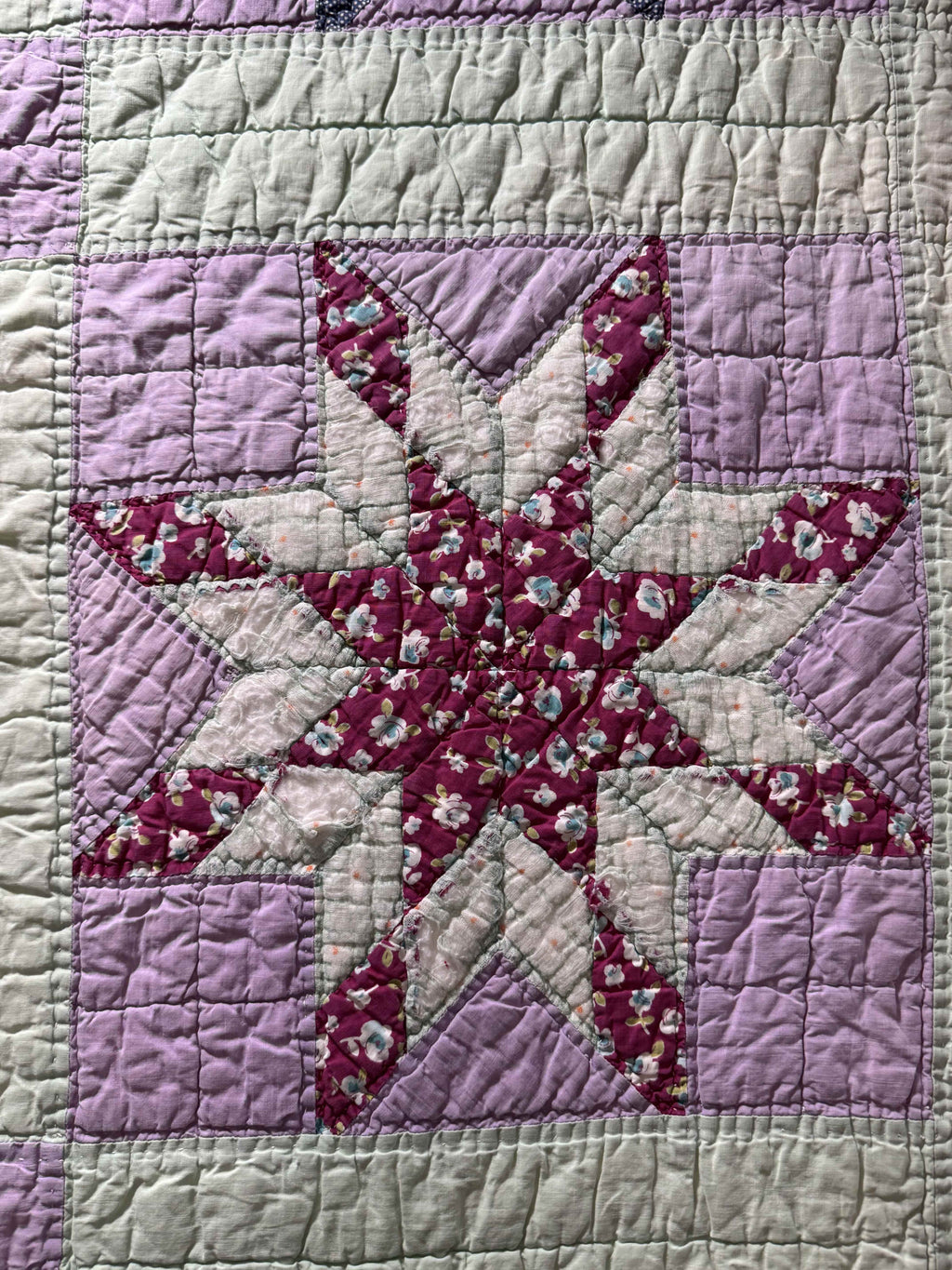 Vintage Quilt Blazing Star