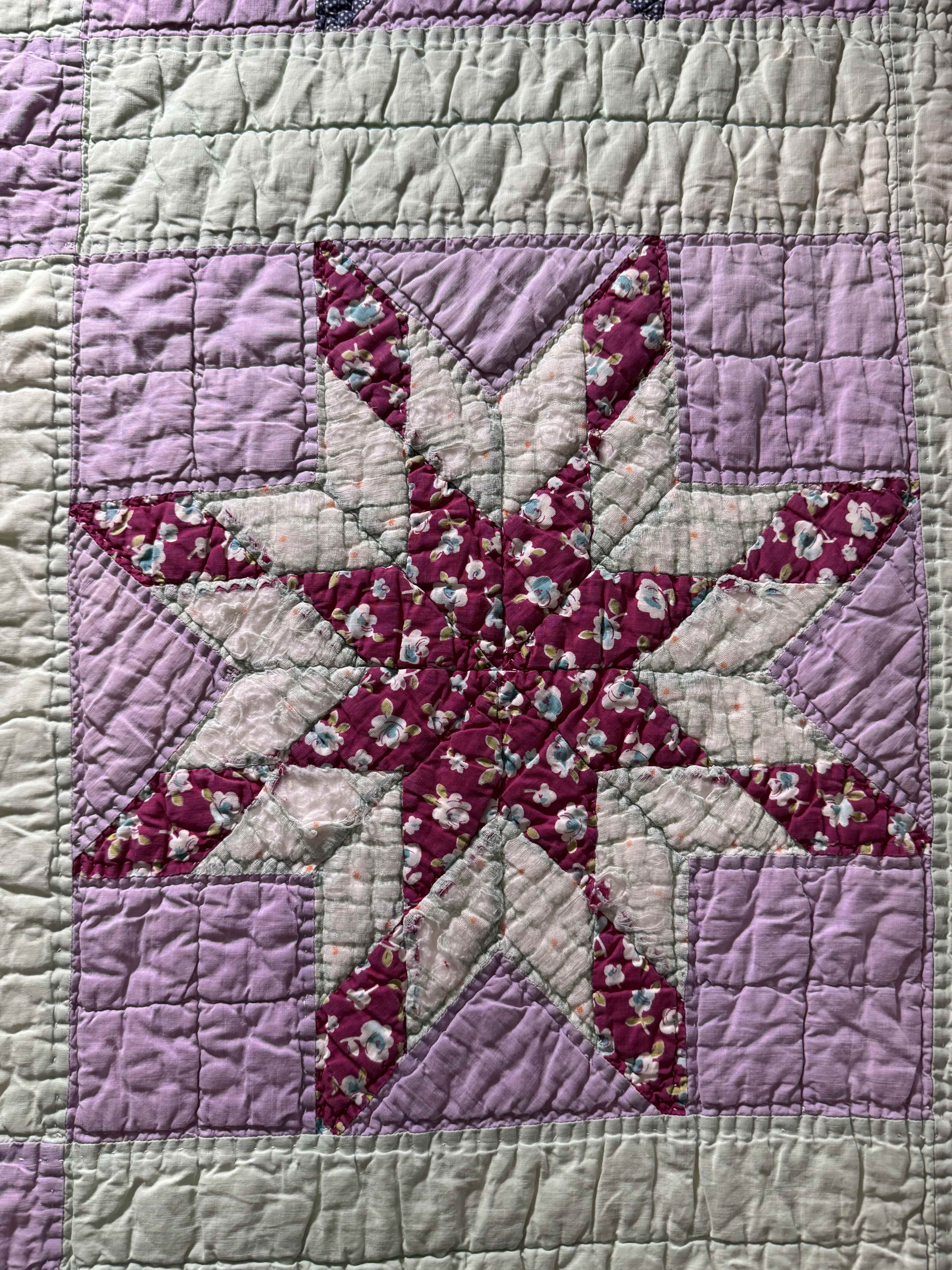 Vintage Quilt Blazing Star
