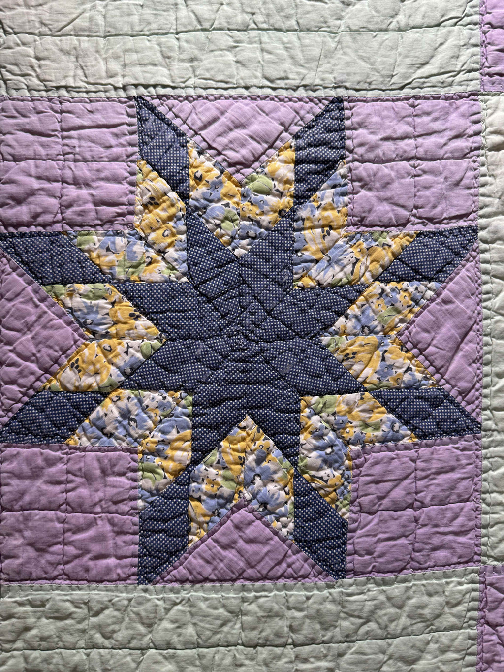 Vintage Quilt Blazing Star