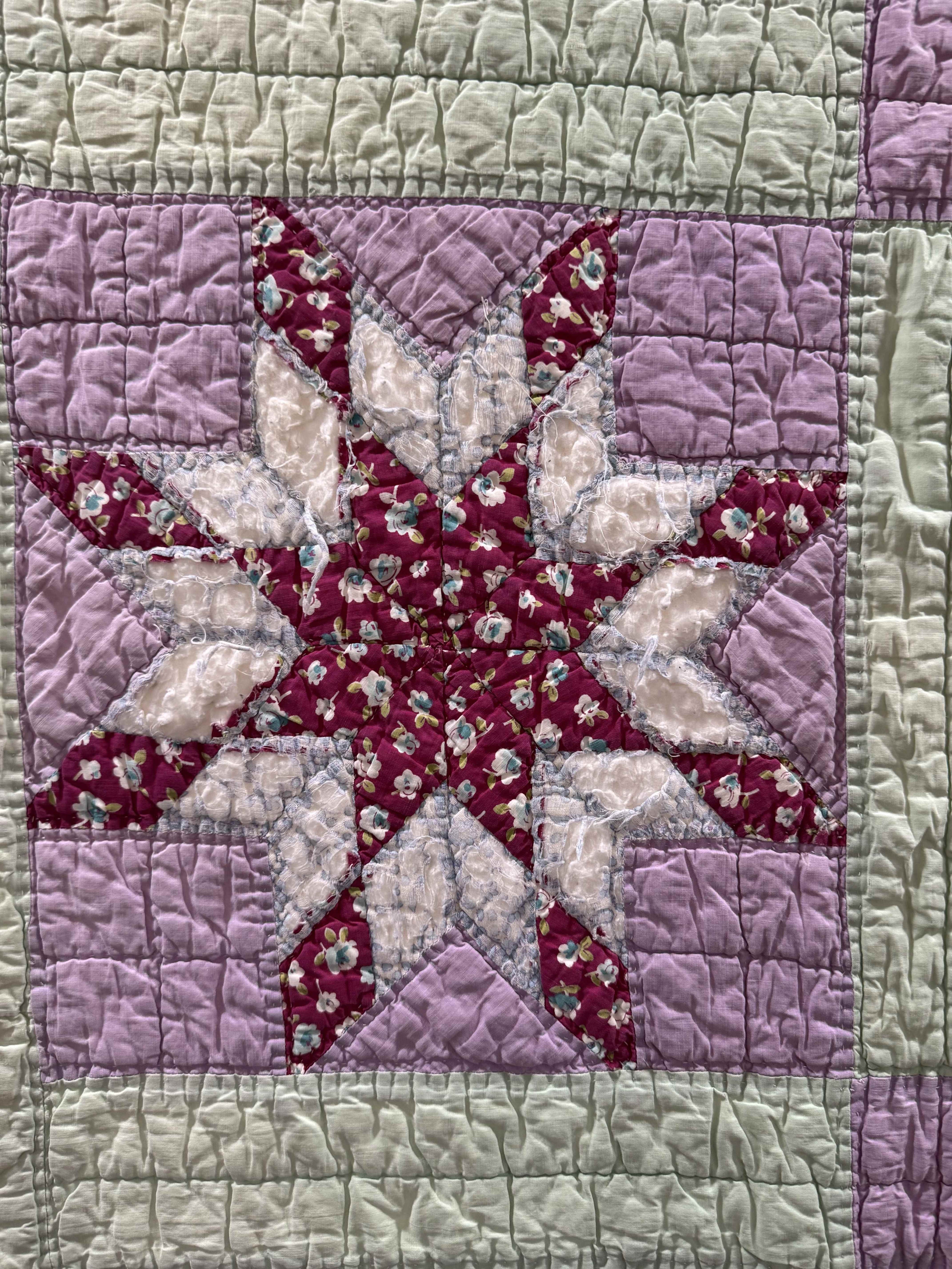 Vintage Quilt Blazing Star