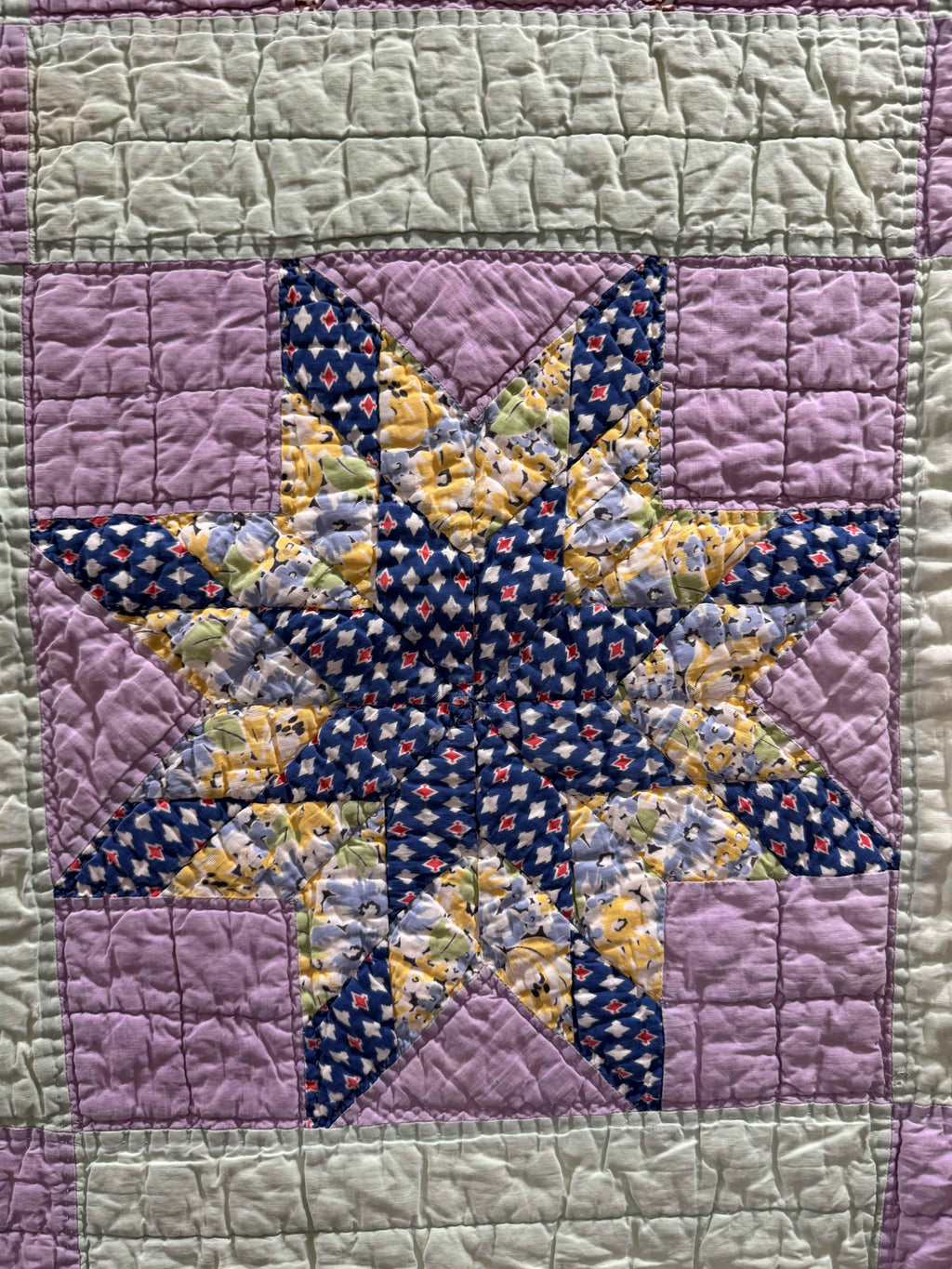 Vintage Quilt Blazing Star