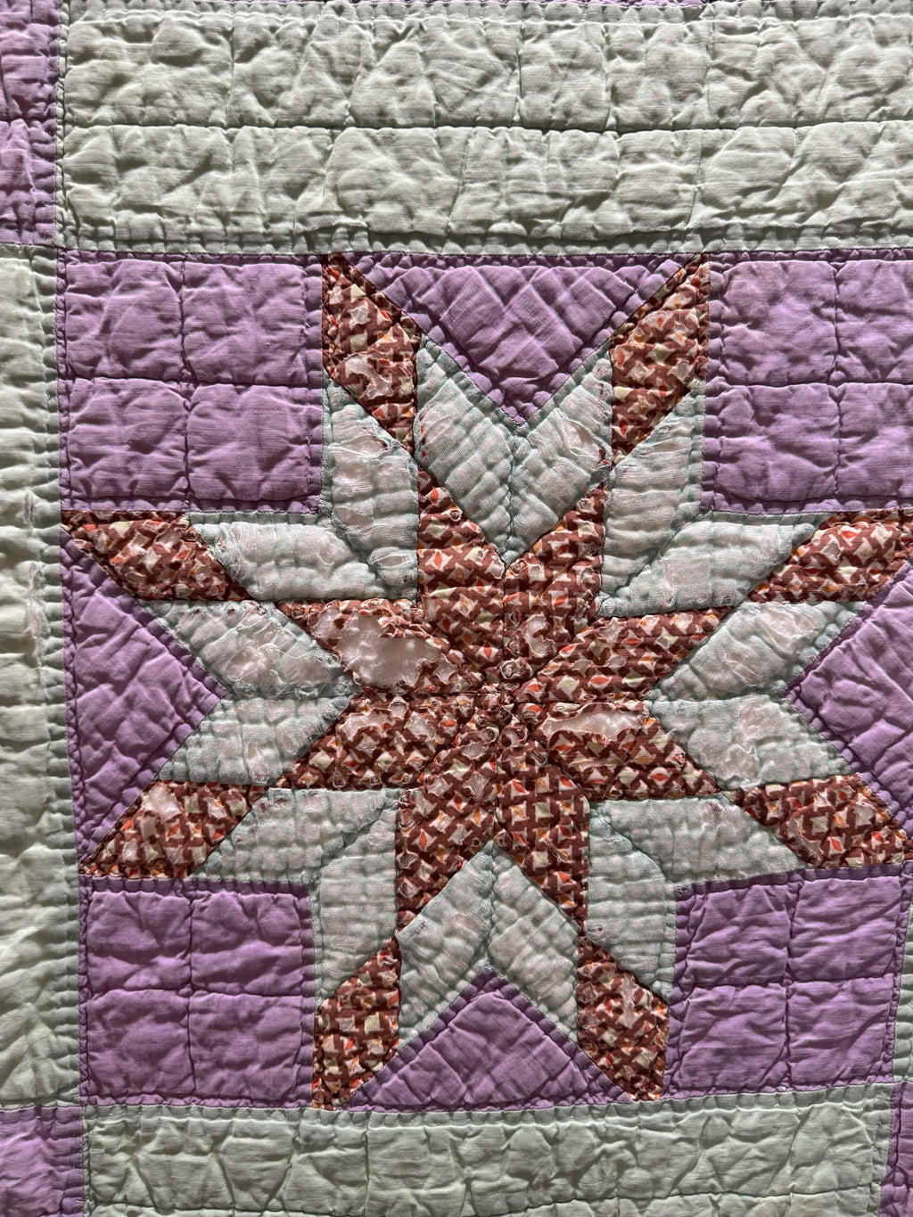 Vintage Quilt Blazing Star