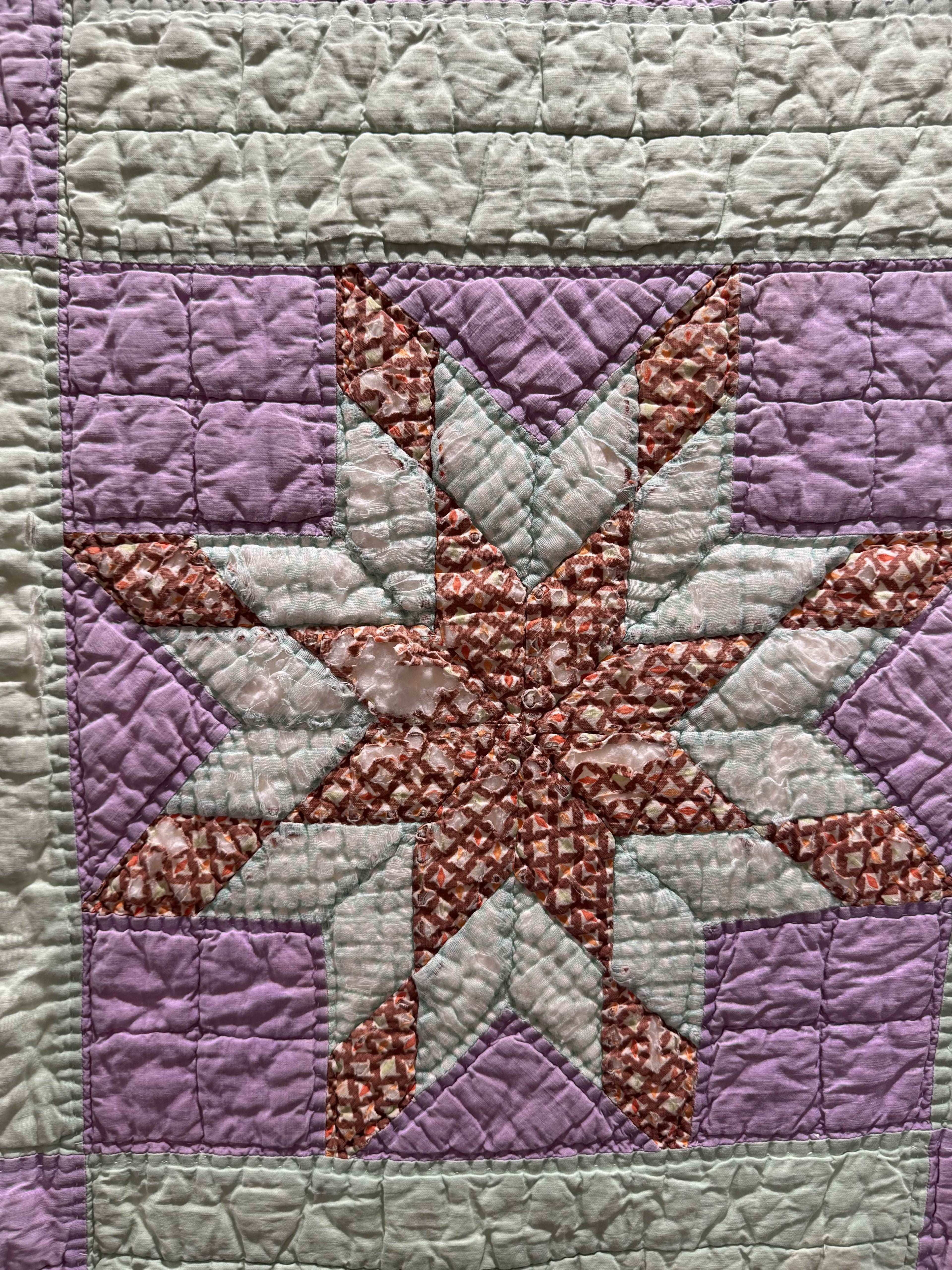 Vintage Quilt Blazing Star