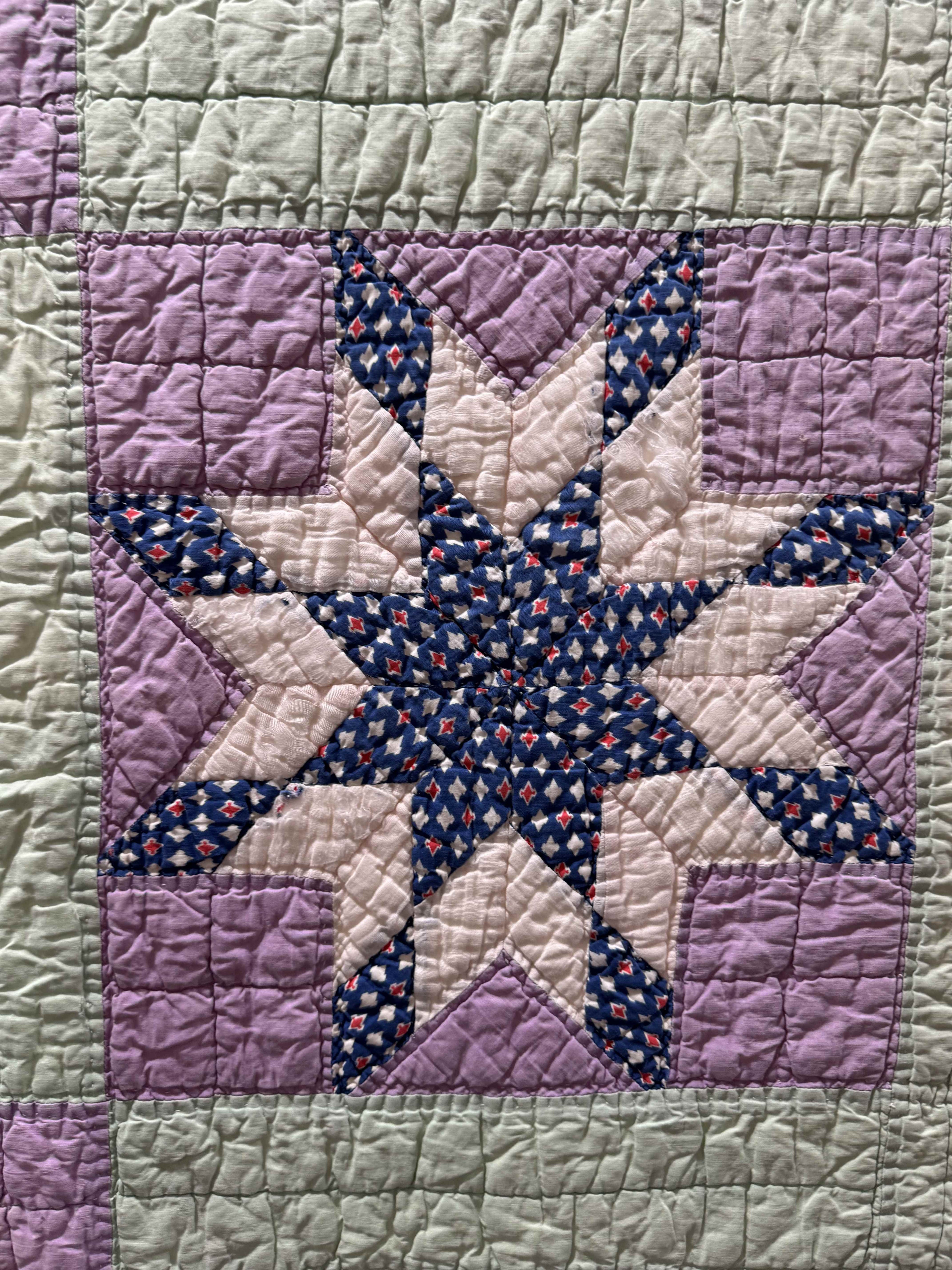 Vintage Quilt Blazing Star