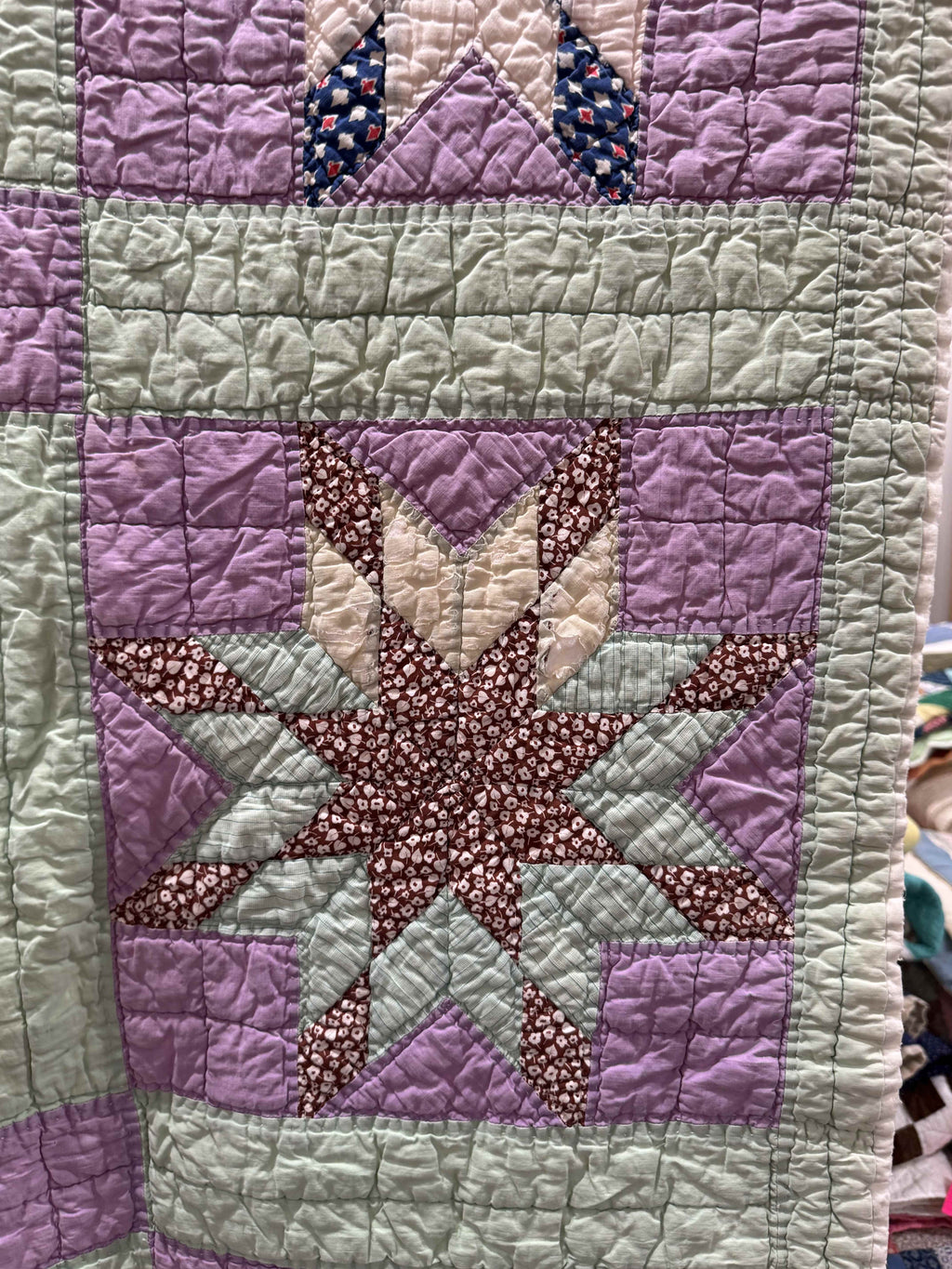 Vintage Quilt Blazing Star
