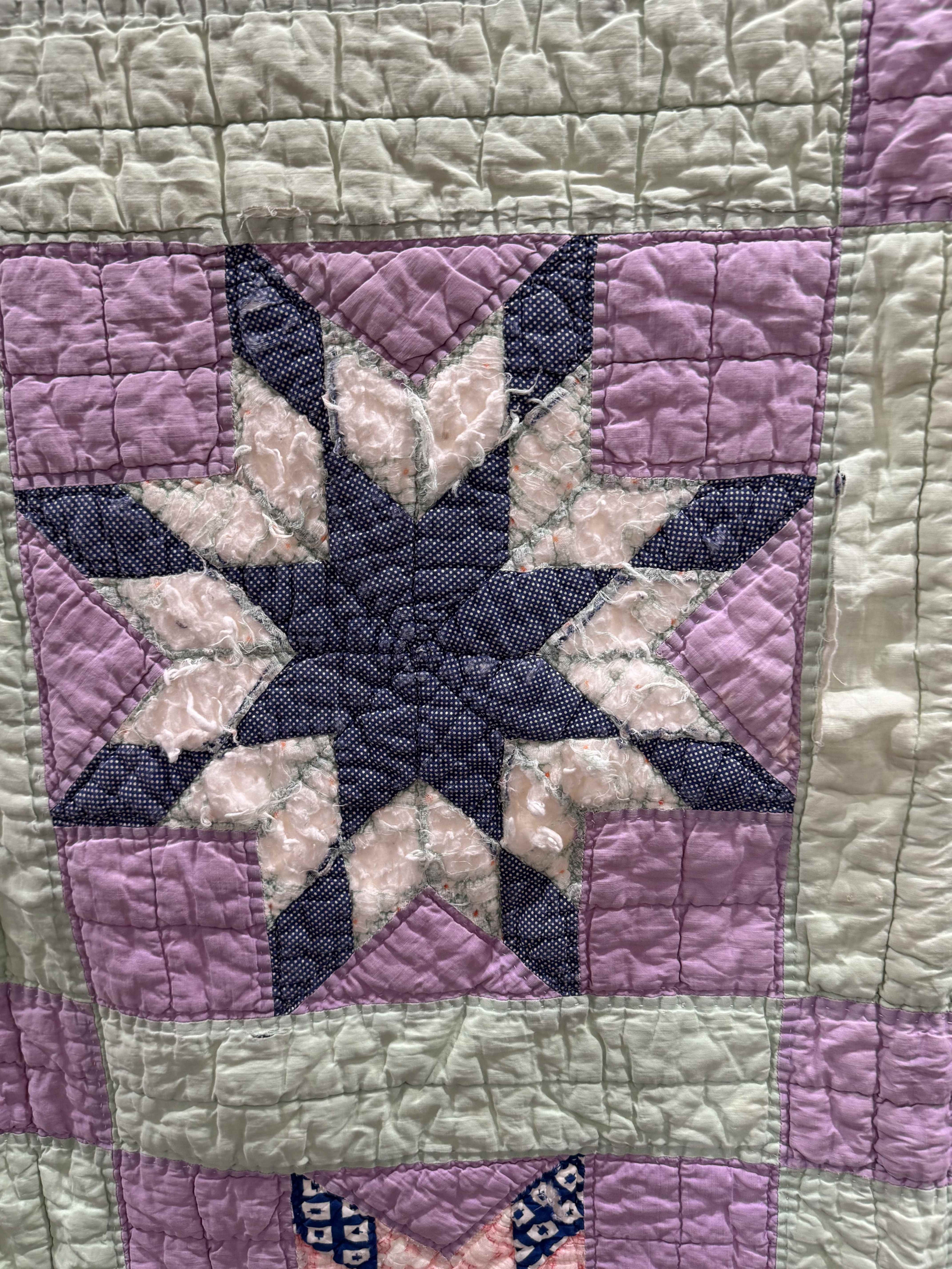 Vintage Quilt Blazing Star