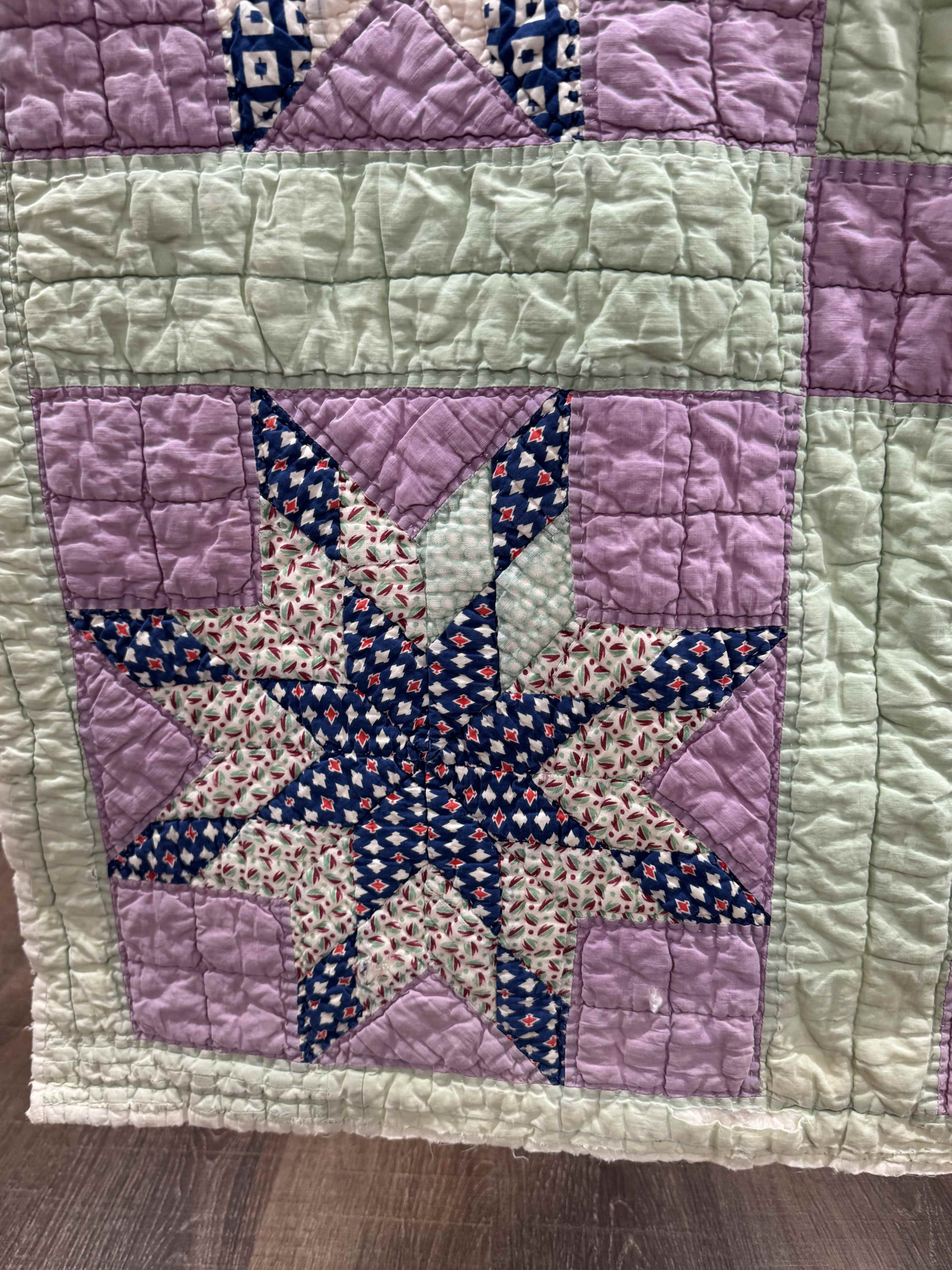 Vintage Quilt Blazing Star