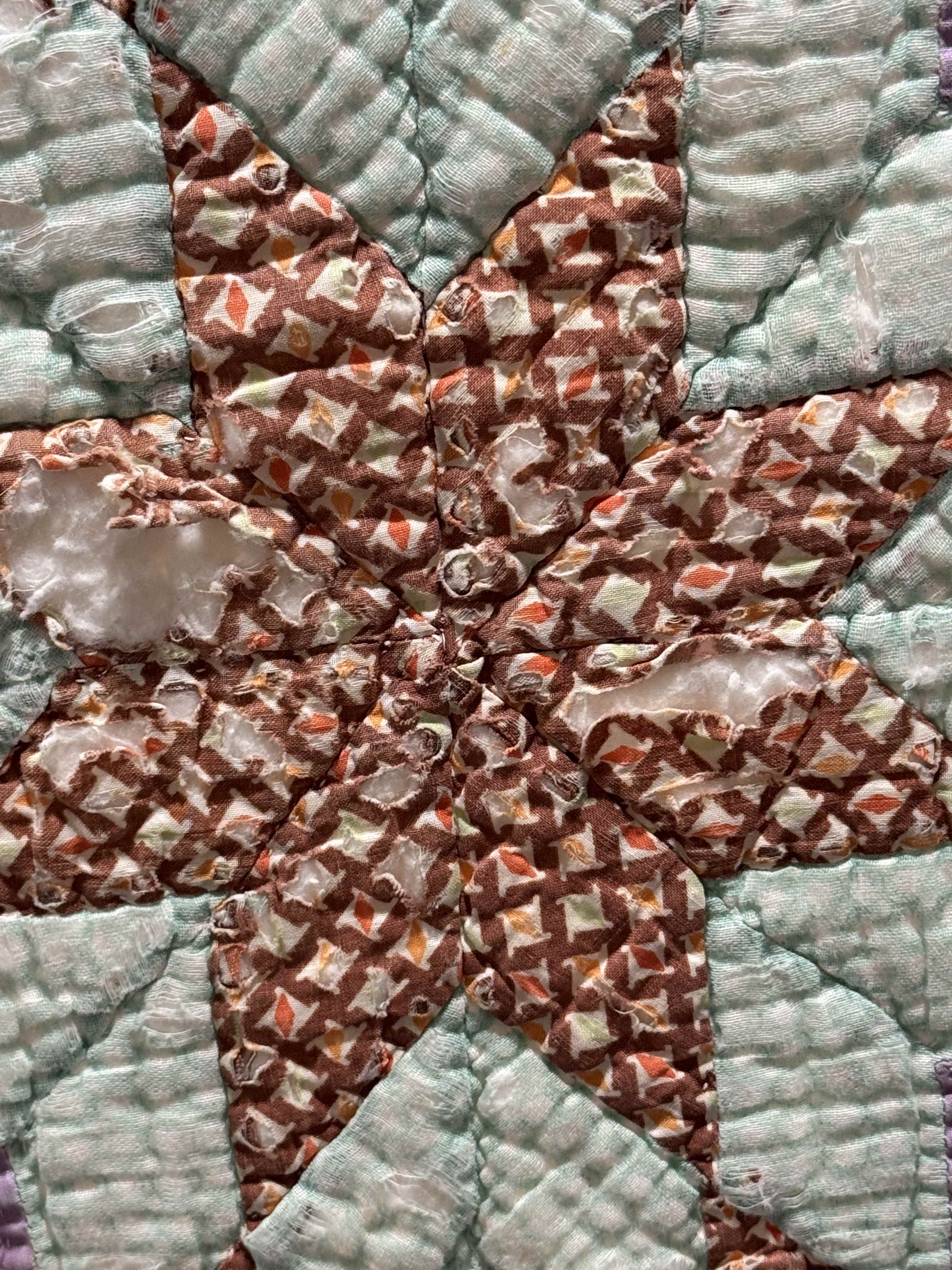 Vintage Quilt Blazing Star